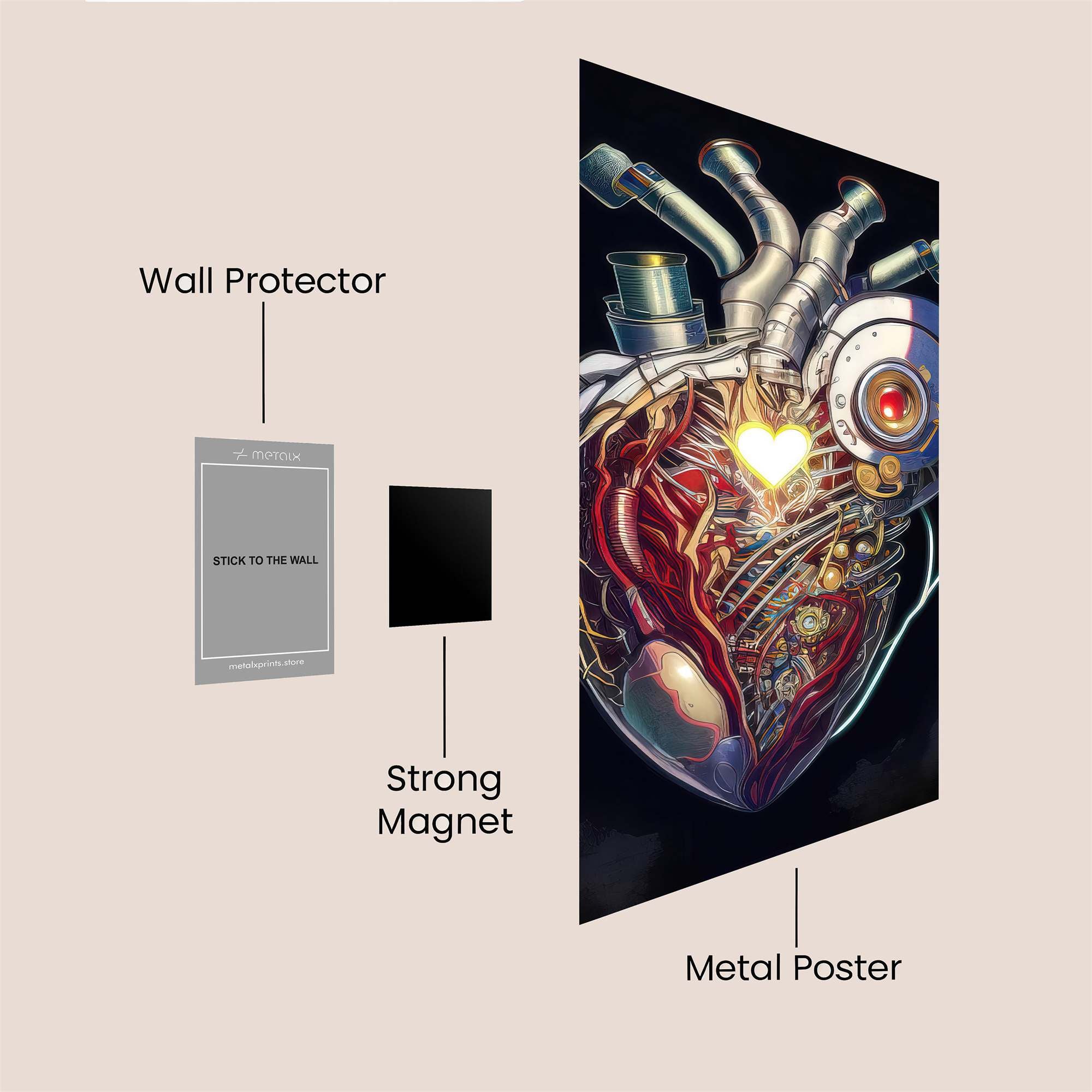 Heartbeat Fusion Safe Wall Magnetic / M