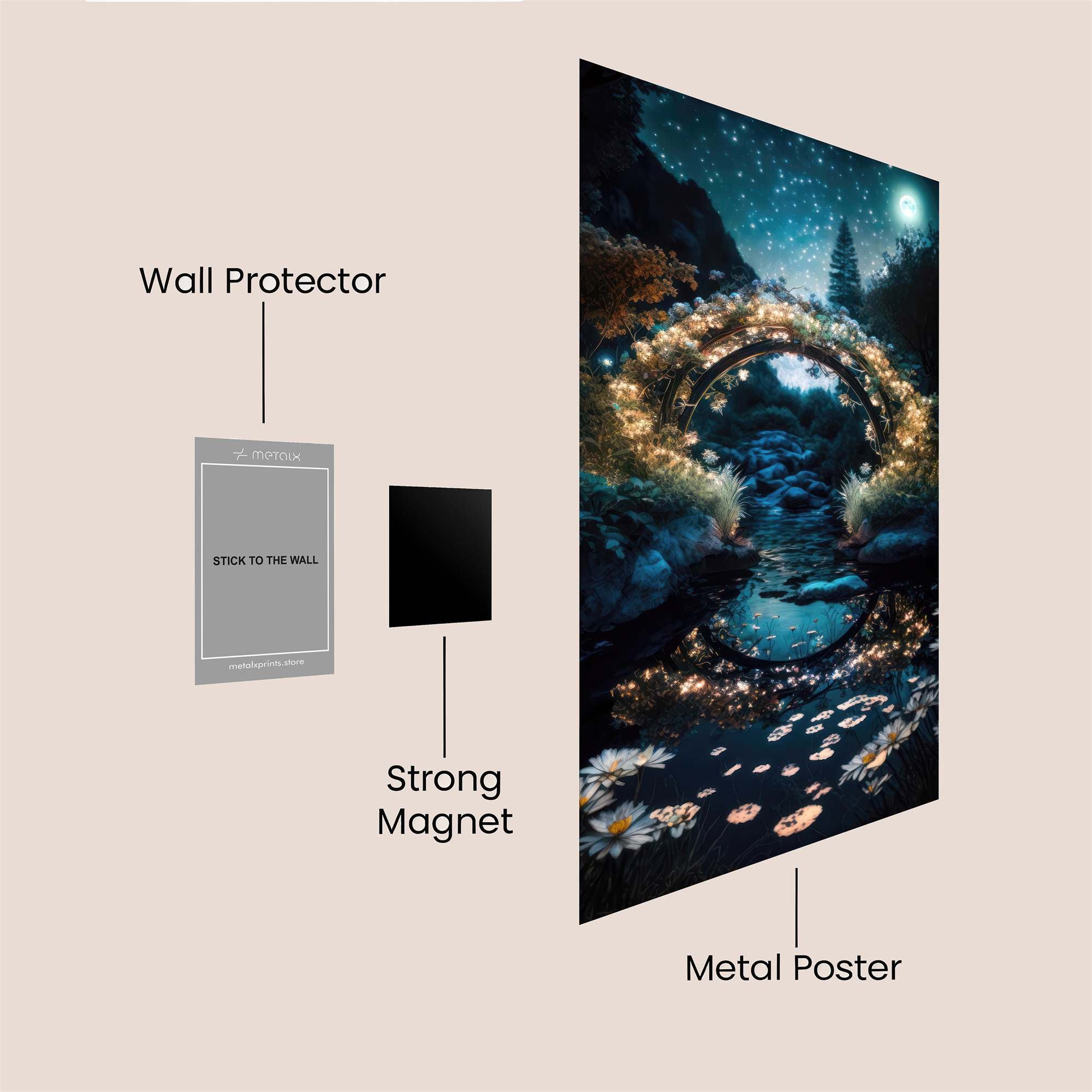 Moonlit Enchantment Safe Wall Magnetic / M