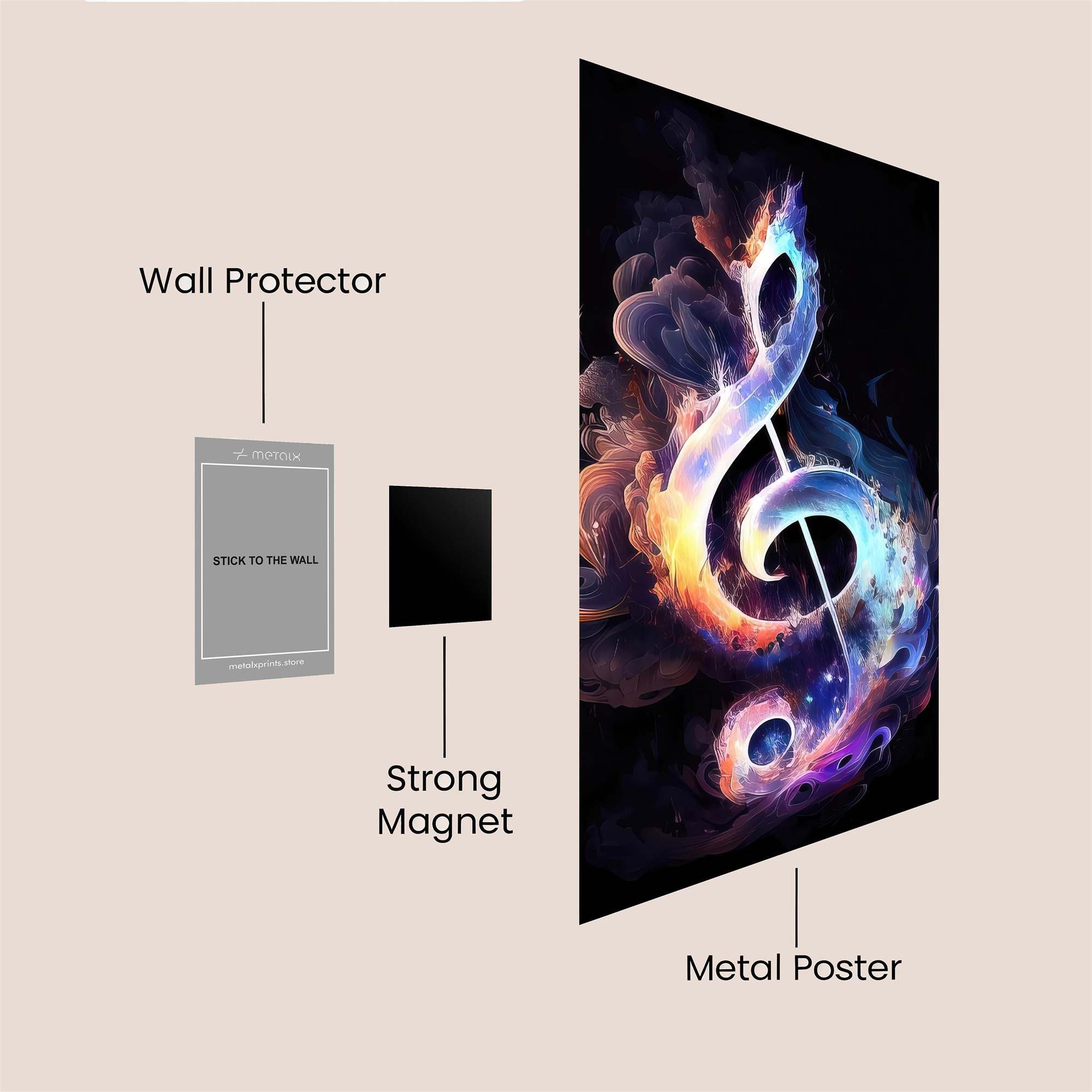 Music Dream Safe Wall Magnetic / M