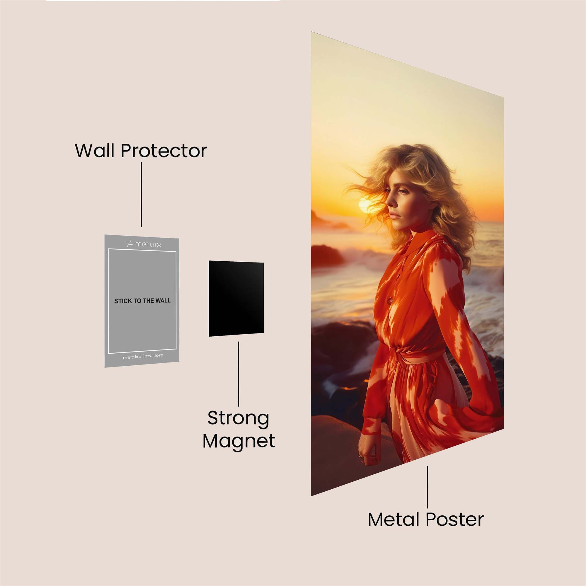 Sunset Serenity Safe Wall Magnetic / M