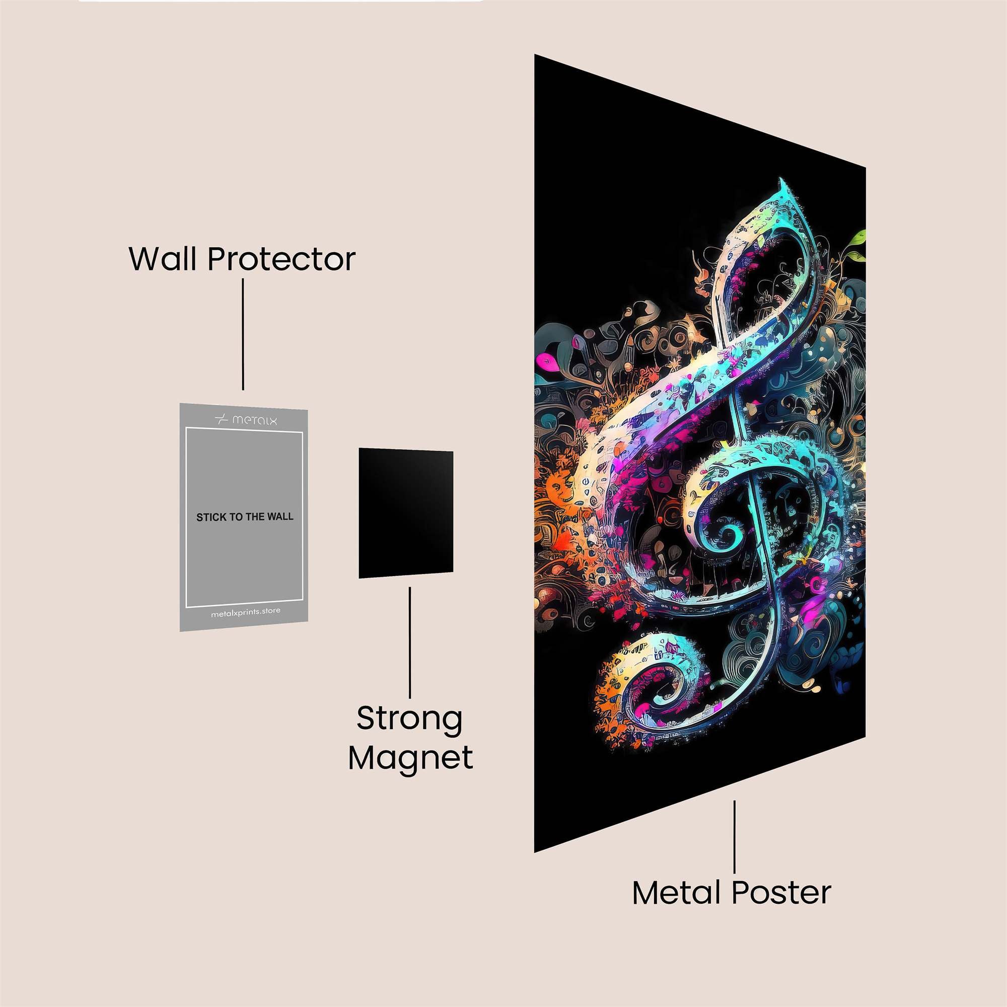 MusicWhirl Safe Wall Magnetic / M