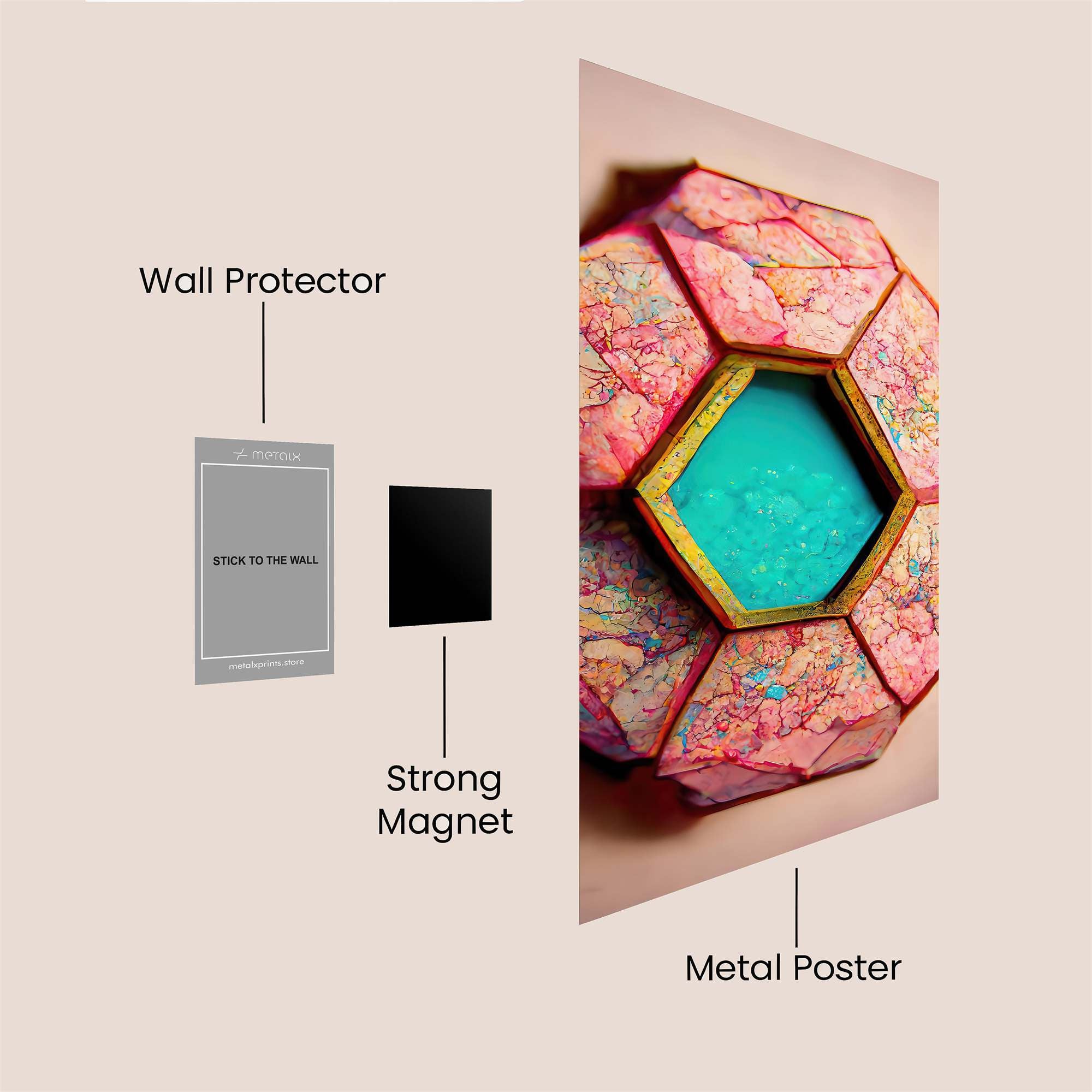 Mosaic Dream Safe Wall Magnetic / M