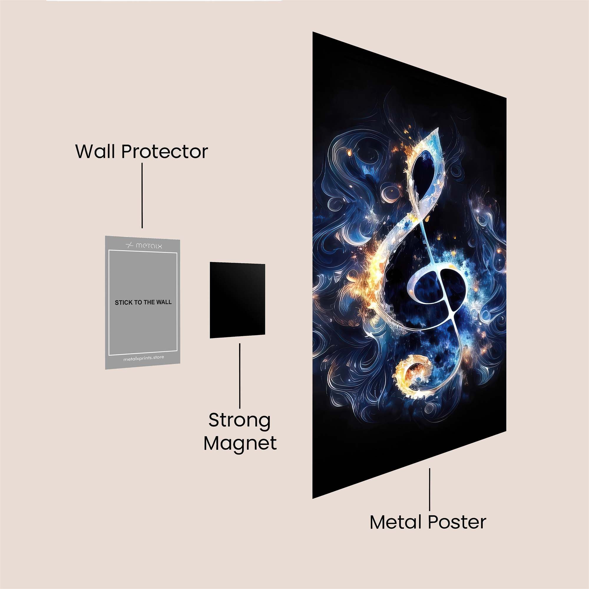 Music Enchantment Safe Wall Magnetic / M