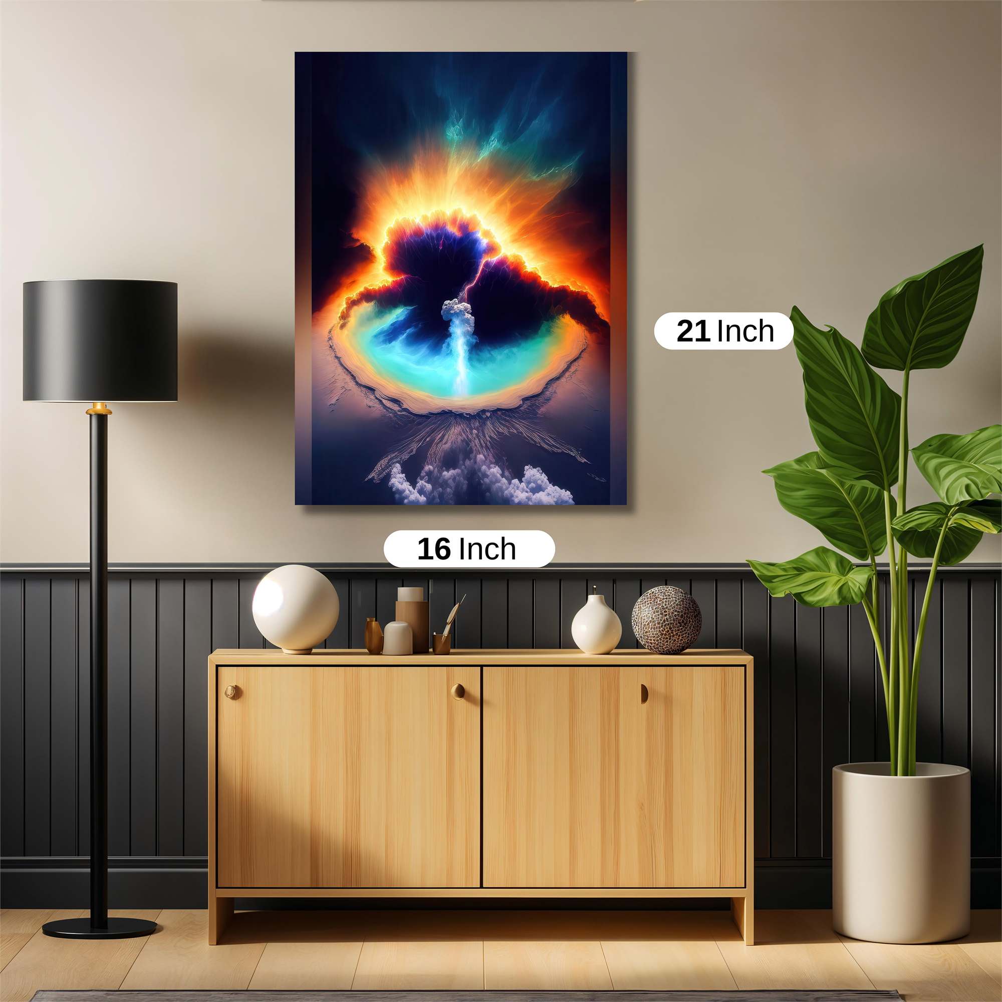 Volcanic Radiance Safe Wall Magnetic / M