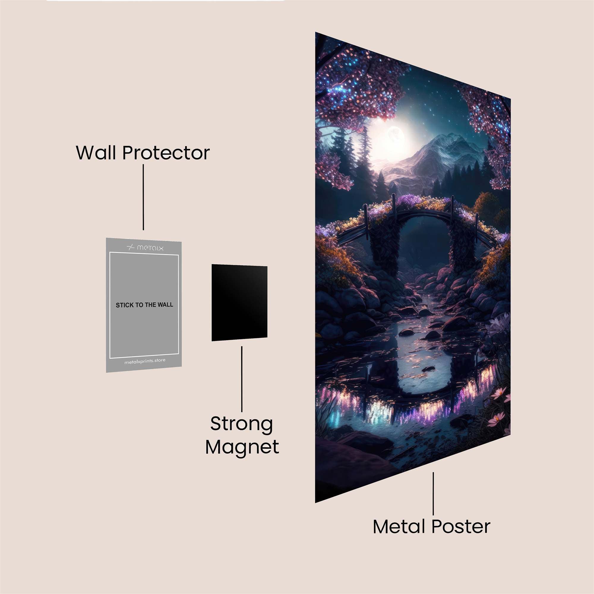 Moonlit Enchantment Safe Wall Magnetic / M