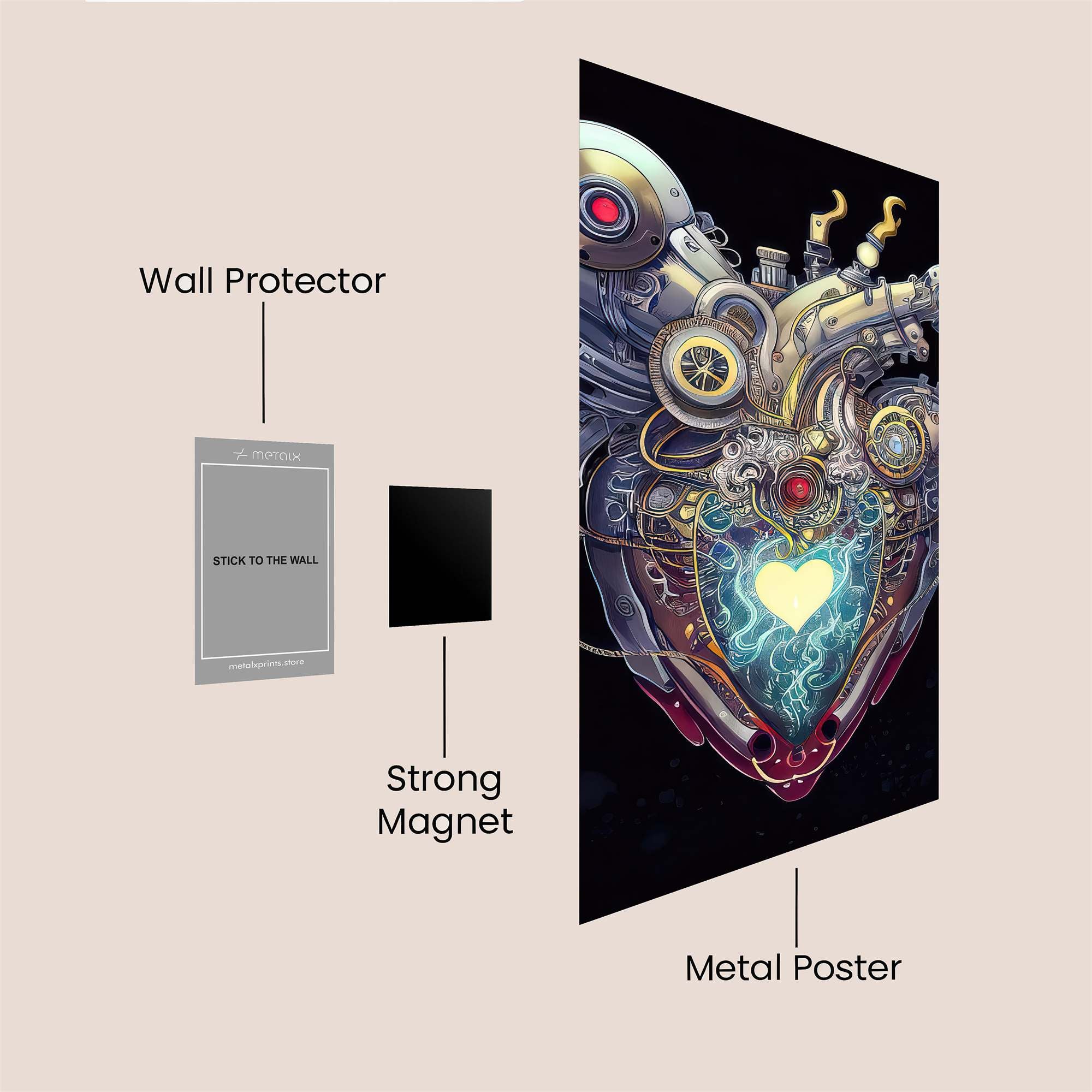 Mechanical Love Safe Wall Magnetic / M