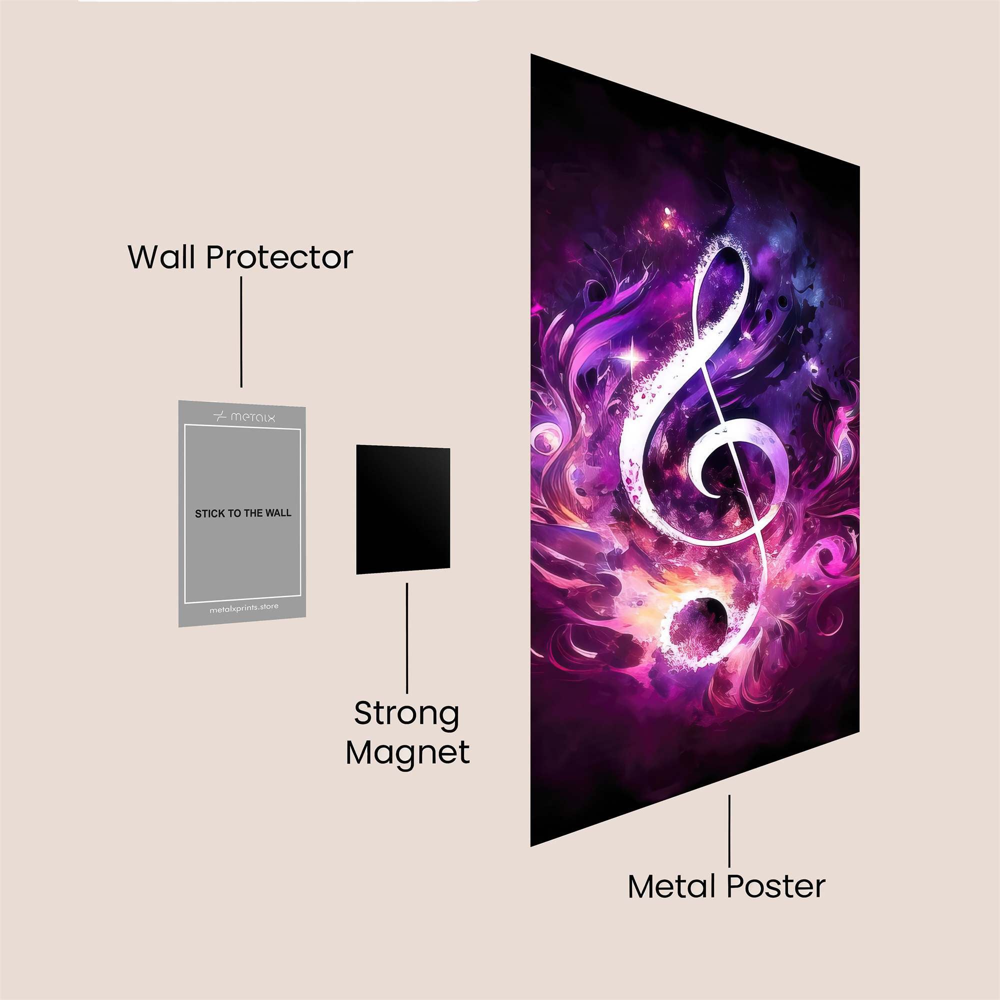 Music Nebula Safe Wall Magnetic / M