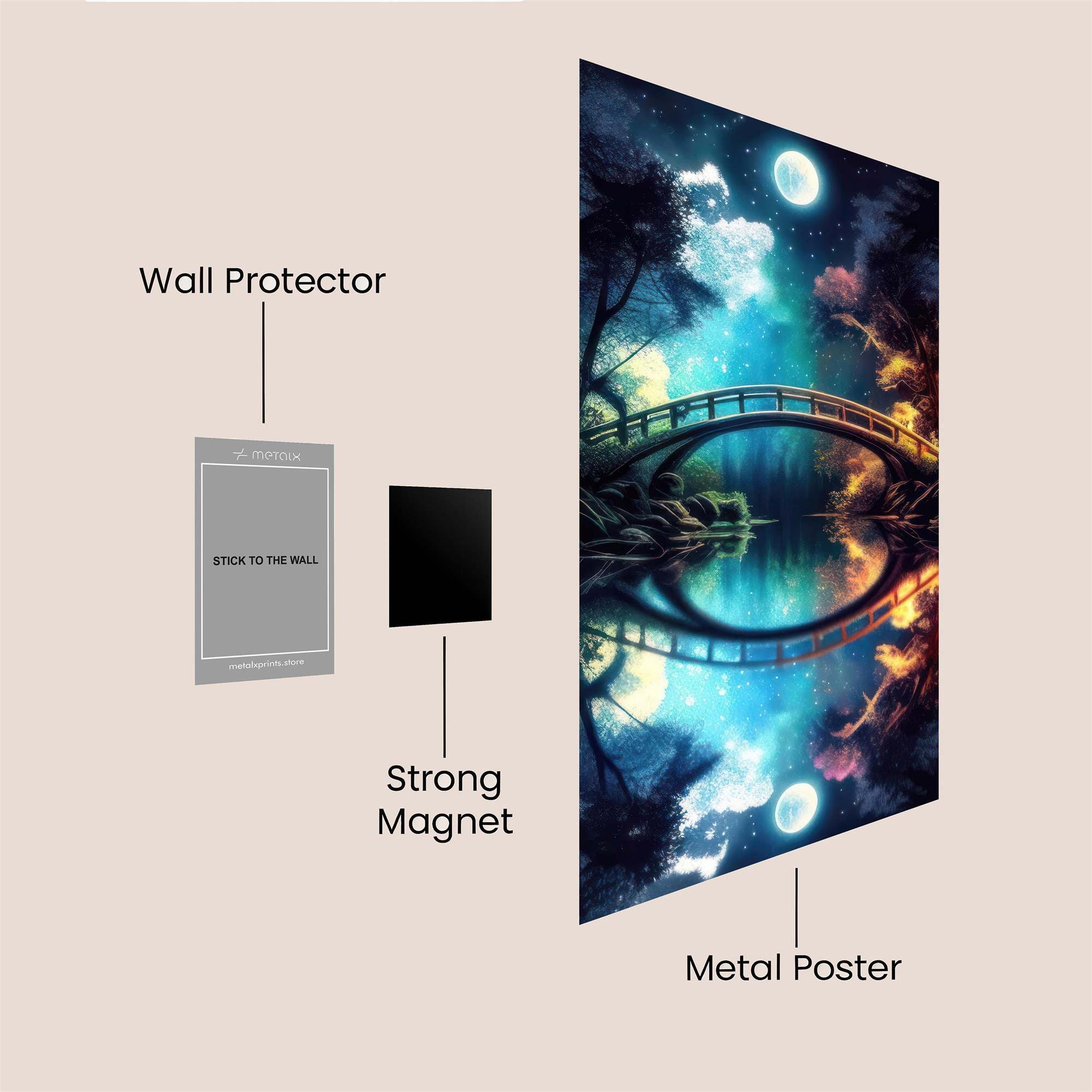Moonlit Harmony Safe Wall Magnetic / M