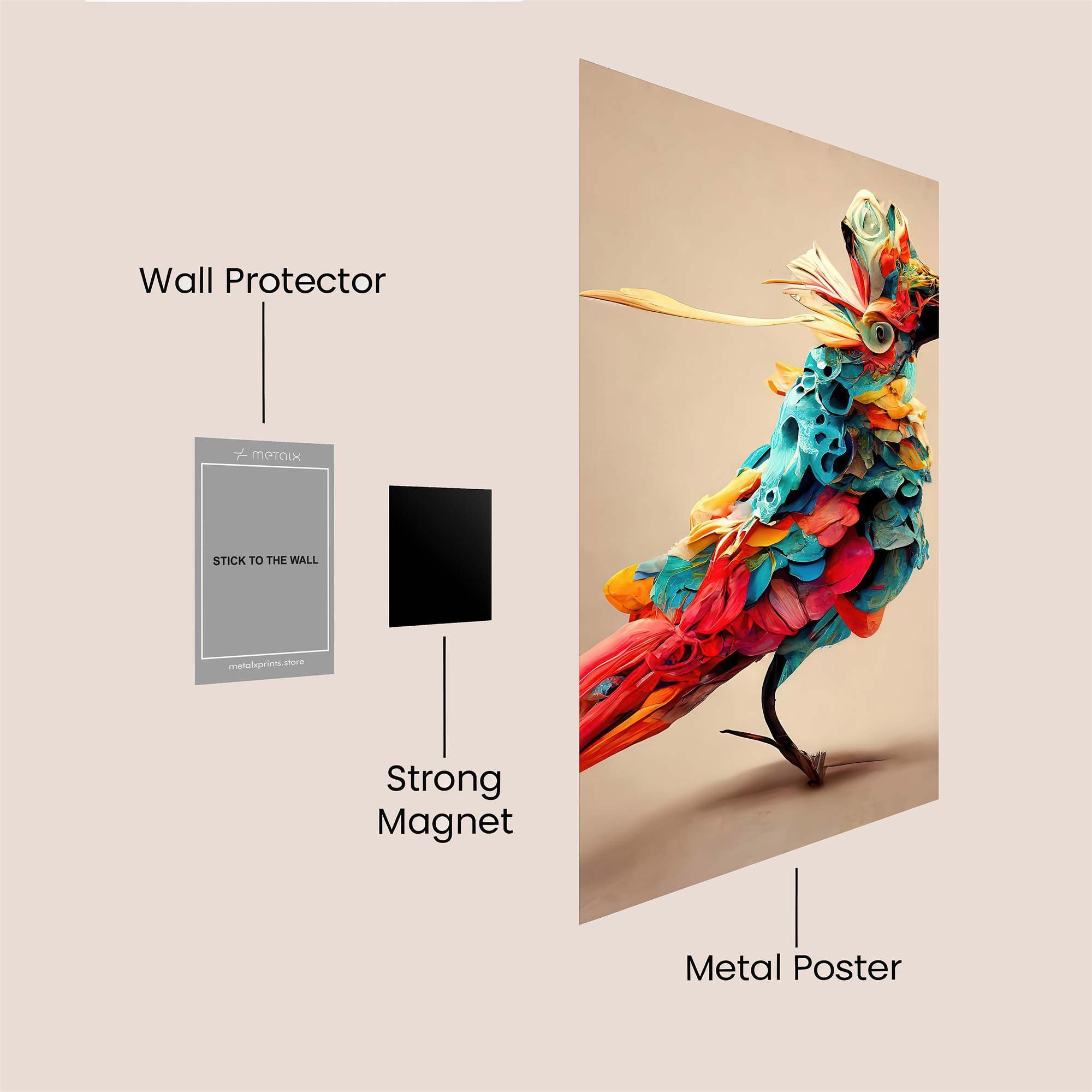 Paper Phoenix Safe Wall Magnetic / M
