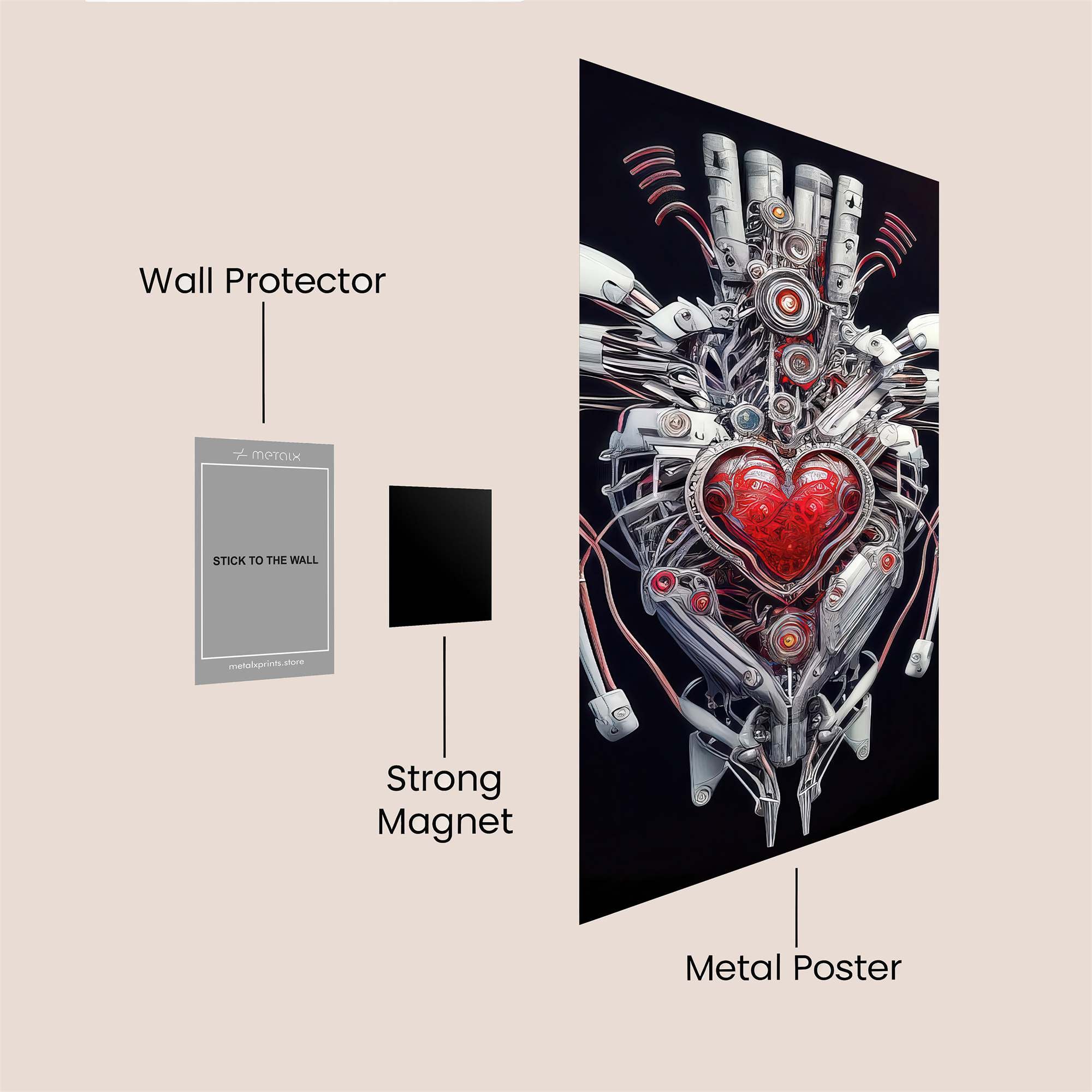 Heartbeat Symphony Safe Wall Magnetic / M