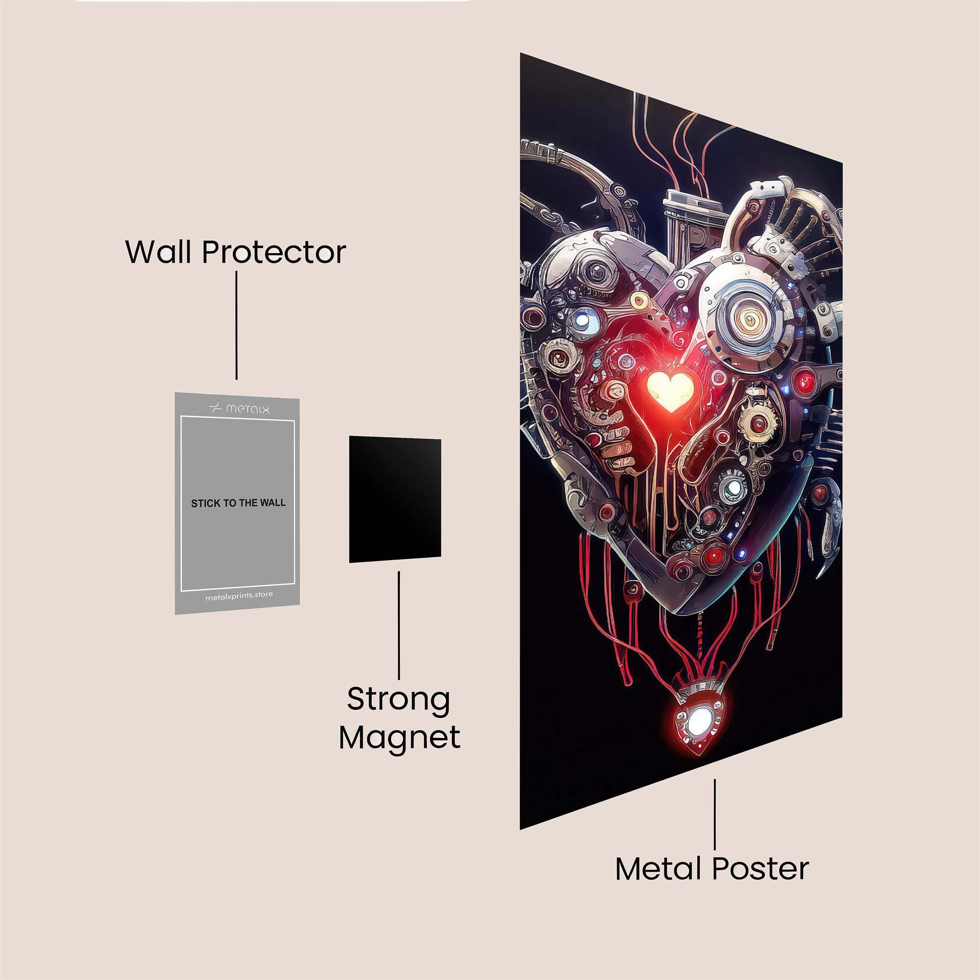 Mechanical Passion Safe Wall Magnetic / M