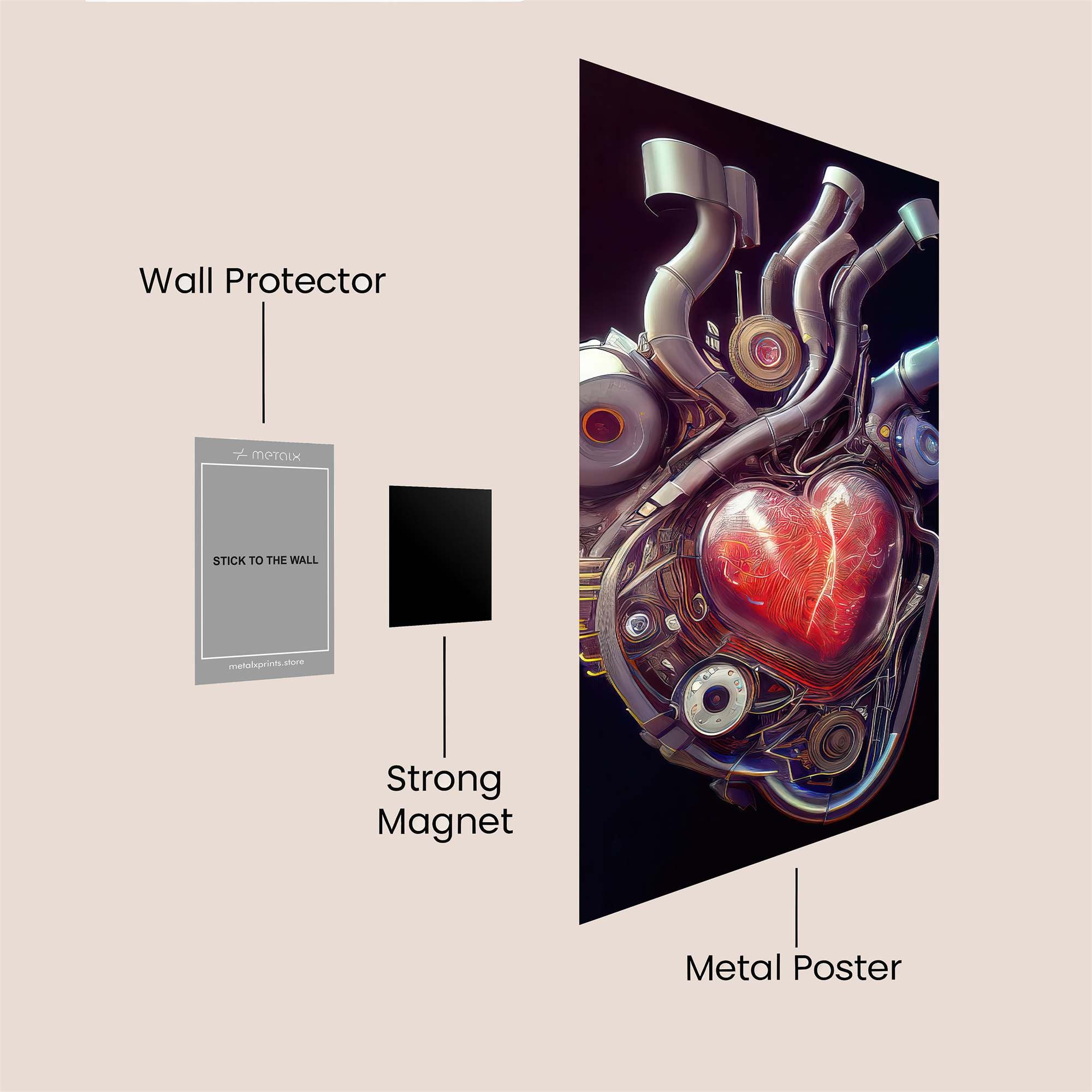 Heartbeat Fusion Safe Wall Magnetic / M