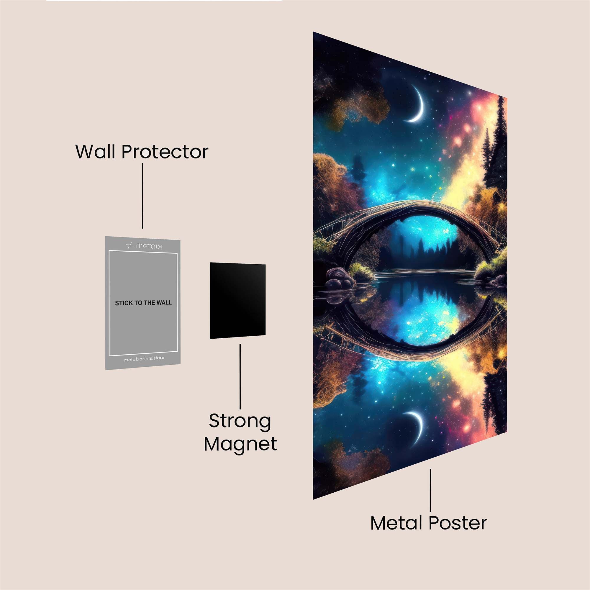 Moonlit Dream Safe Wall Magnetic / M