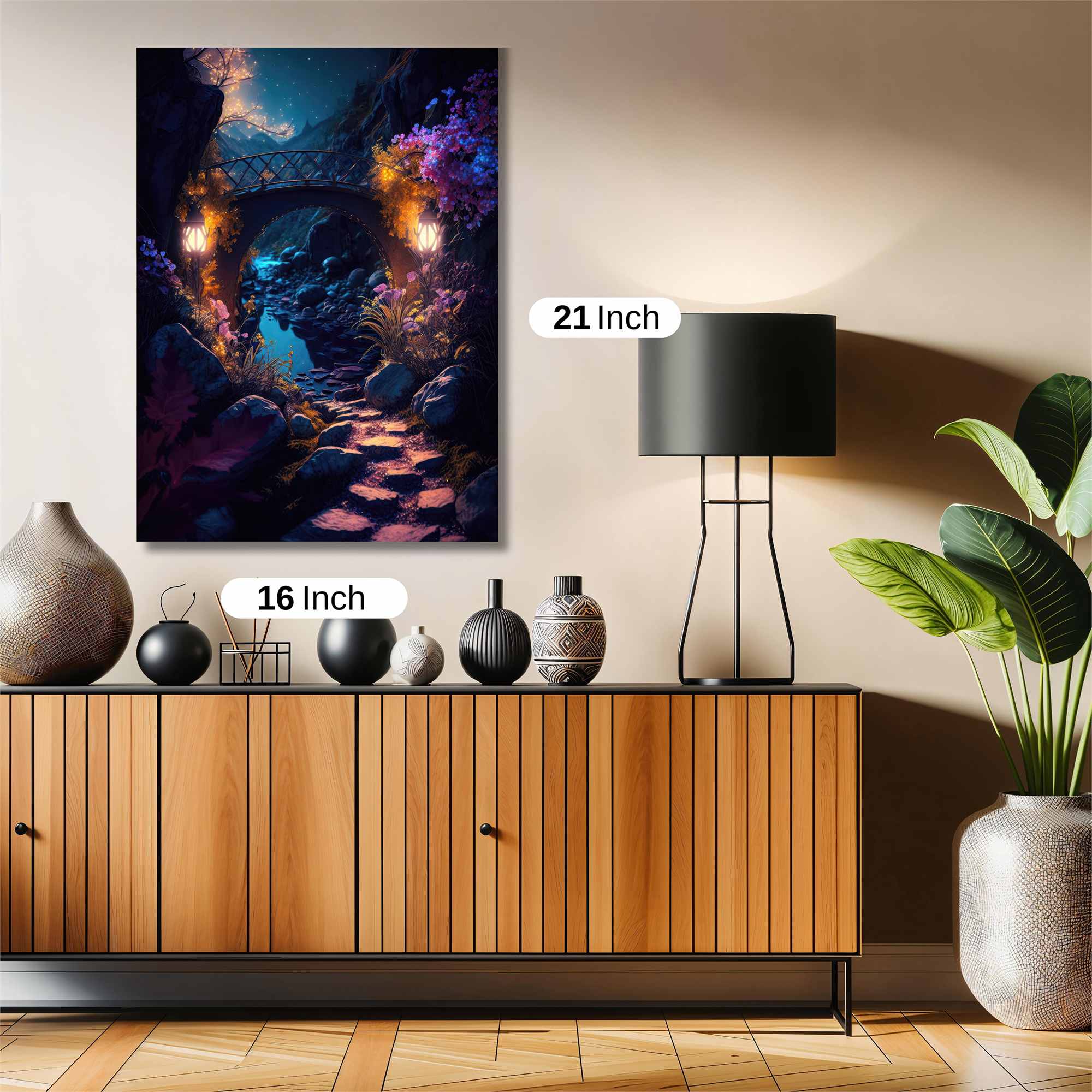 Moonlit Tranquility Safe Wall Magnetic / M