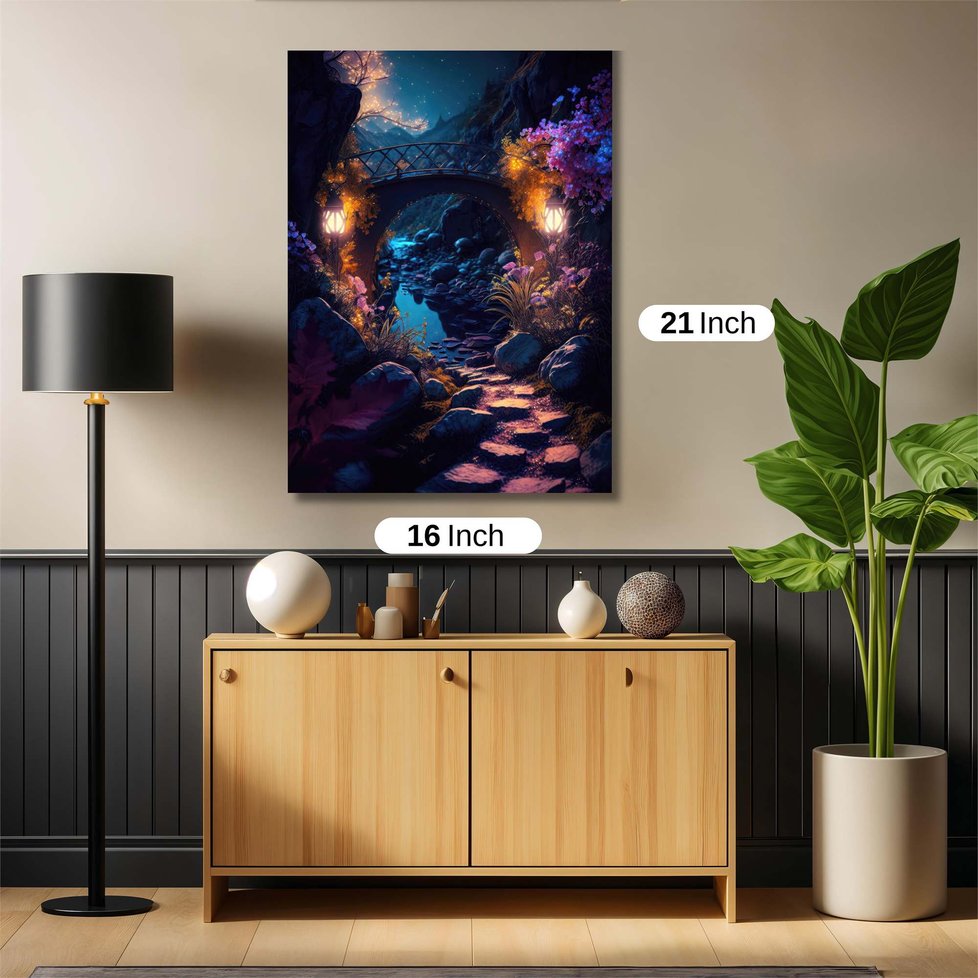 Moonlit Tranquility Safe Wall Magnetic / M