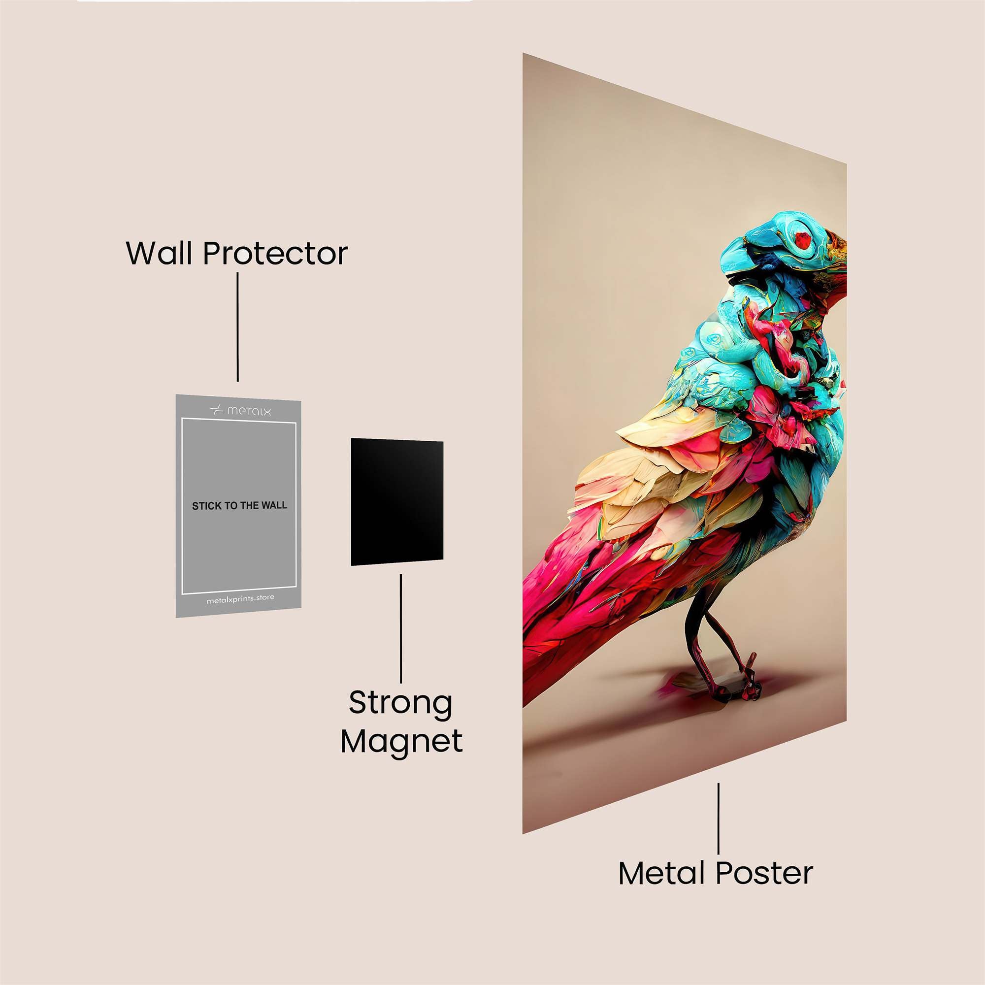 Bird Fantasia Safe Wall Magnetic / M