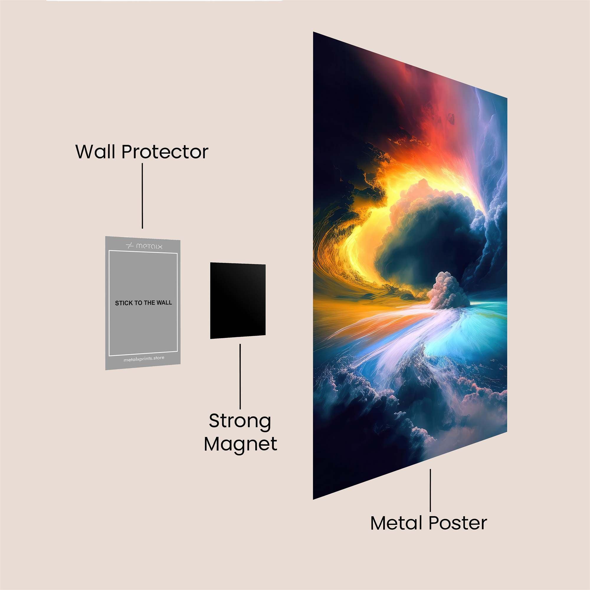 Storm Eruption Safe Wall Magnetic / M