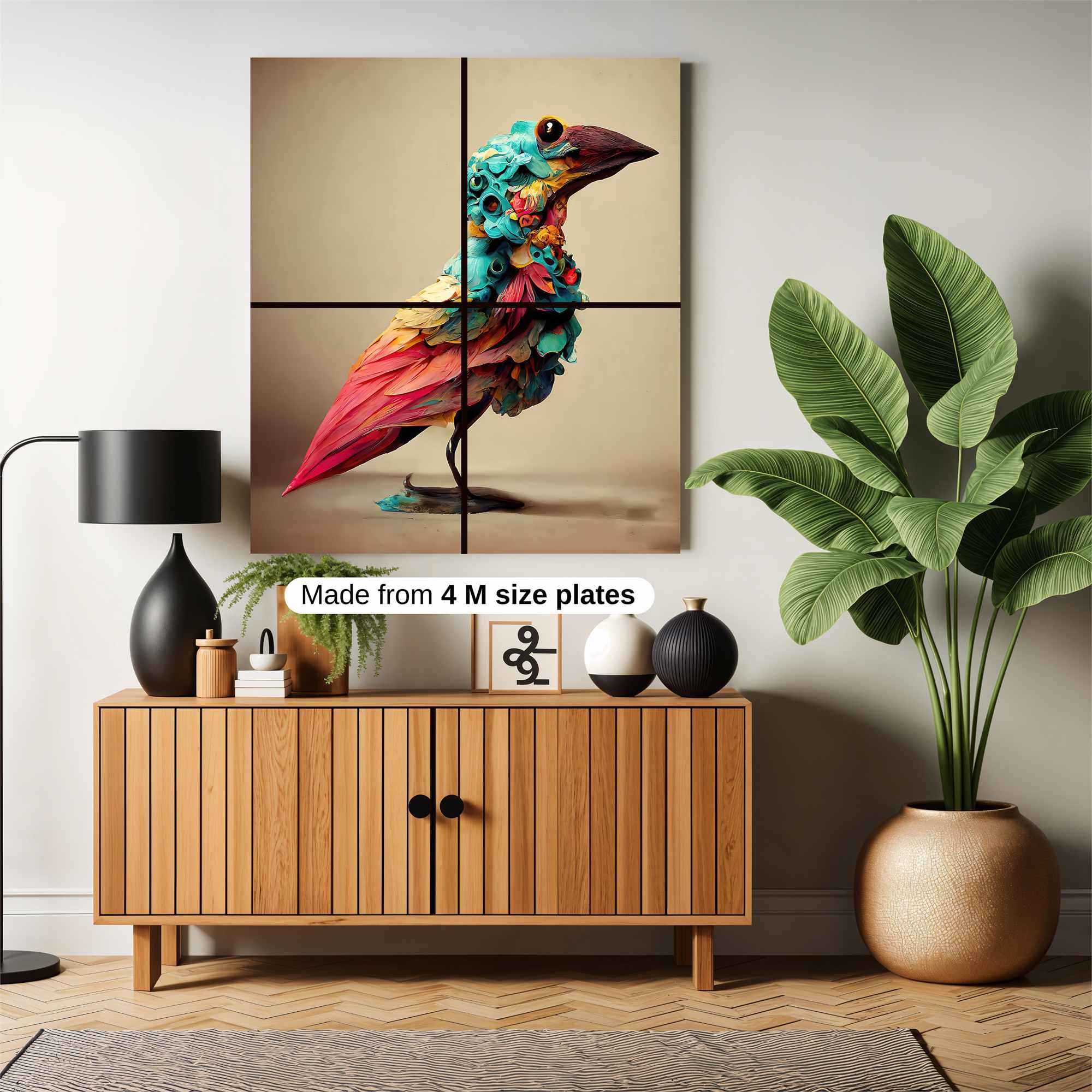 Bird Whimsy Safe Wall Magnetic / M