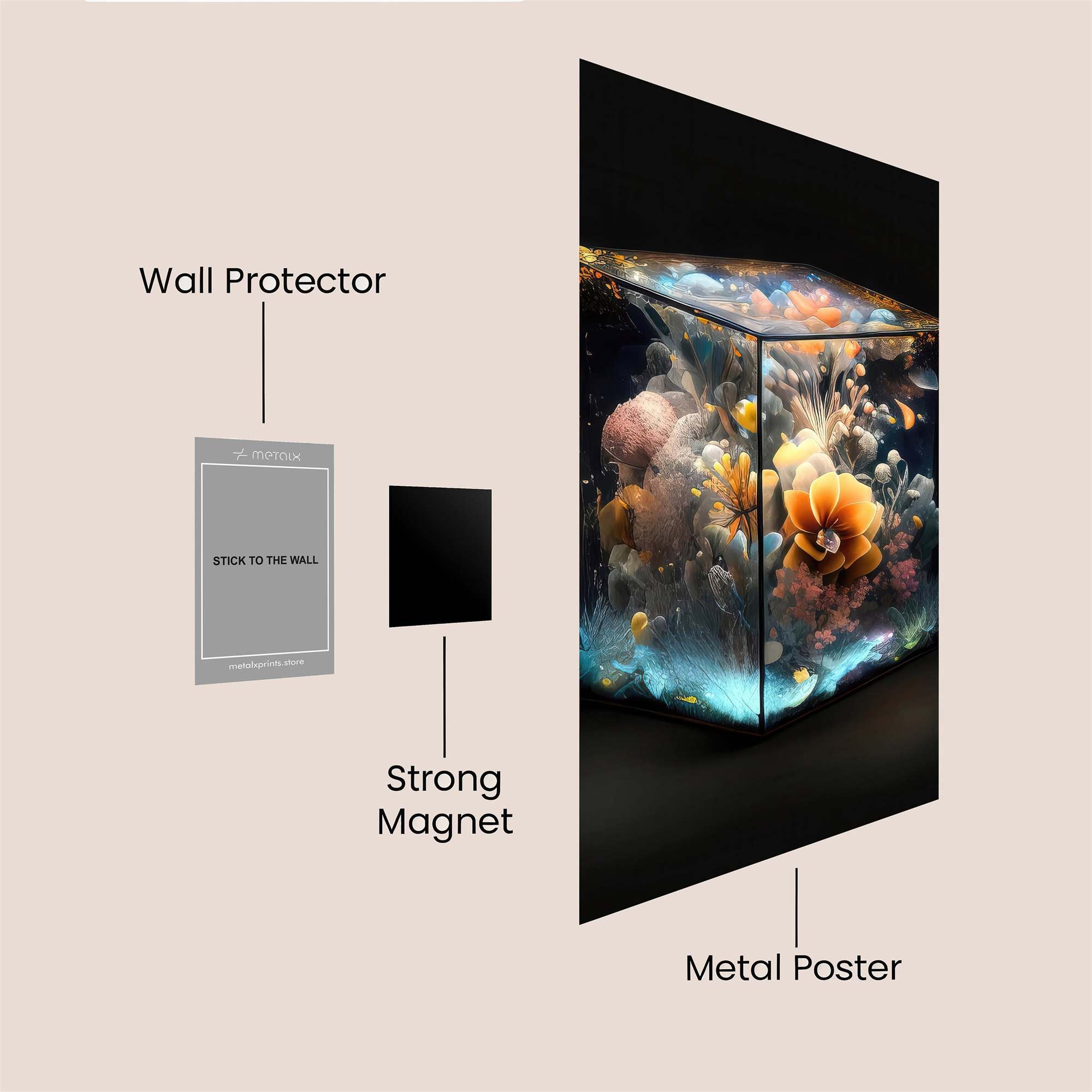 Floral Dream Safe Wall Magnetic / M