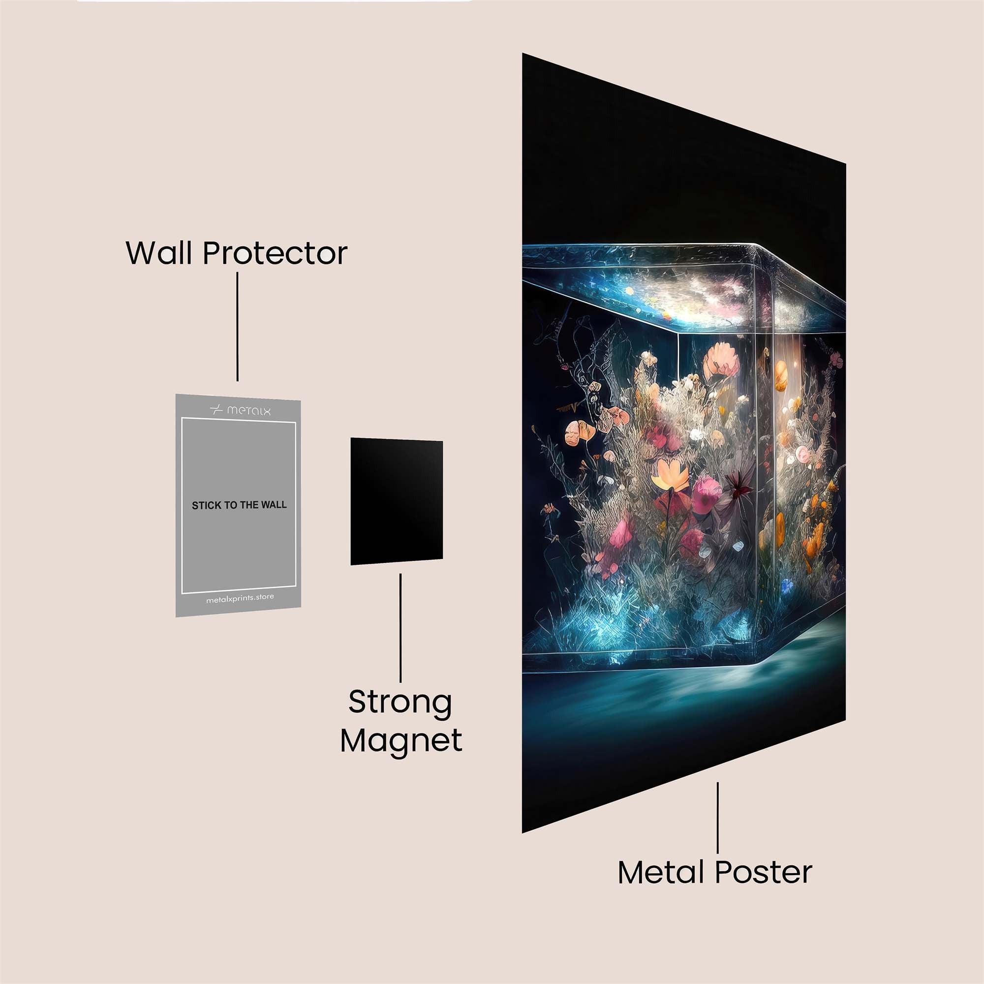 Floral Dream Safe Wall Magnetic / M