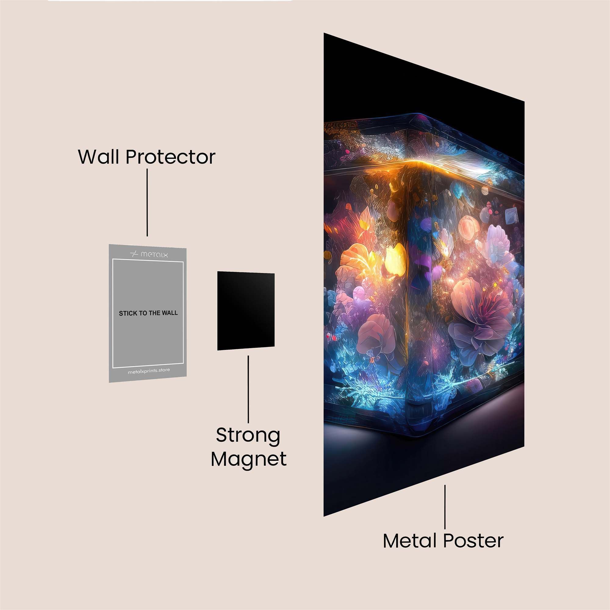 Floral Dream Safe Wall Magnetic / M