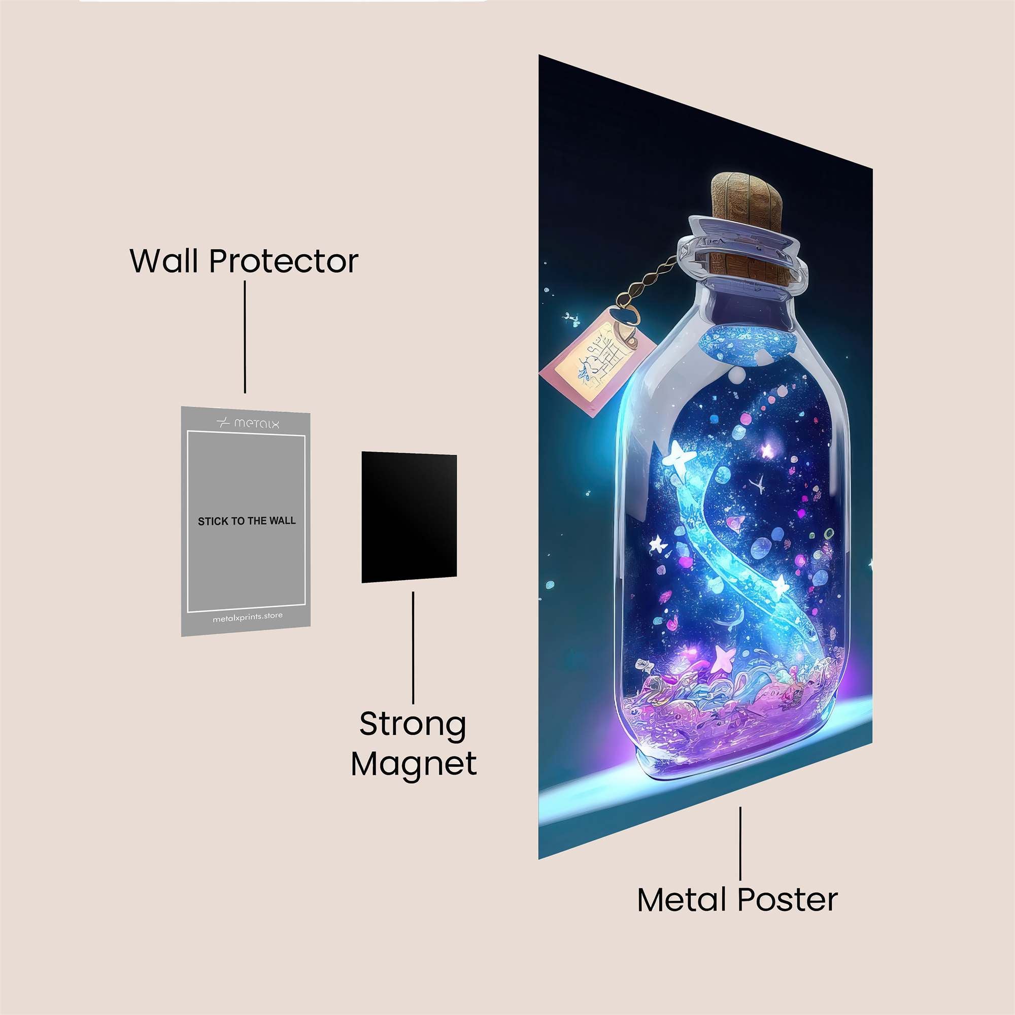 Stardust Serenity Safe Wall Magnetic / M