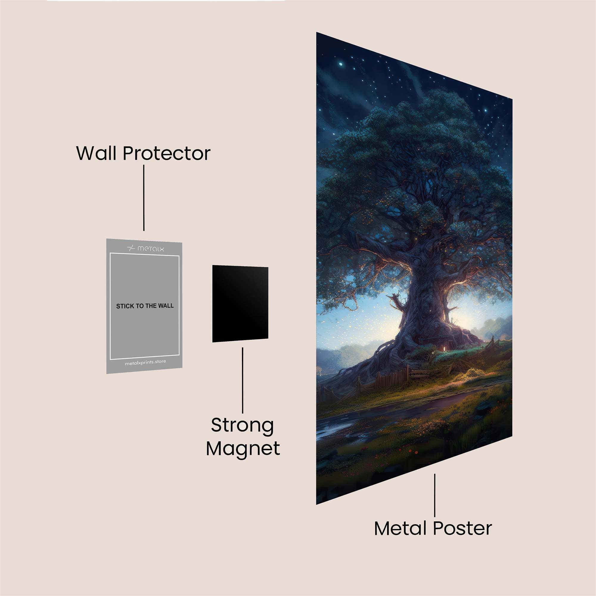 Stardust Serenity Safe Wall Magnetic / M