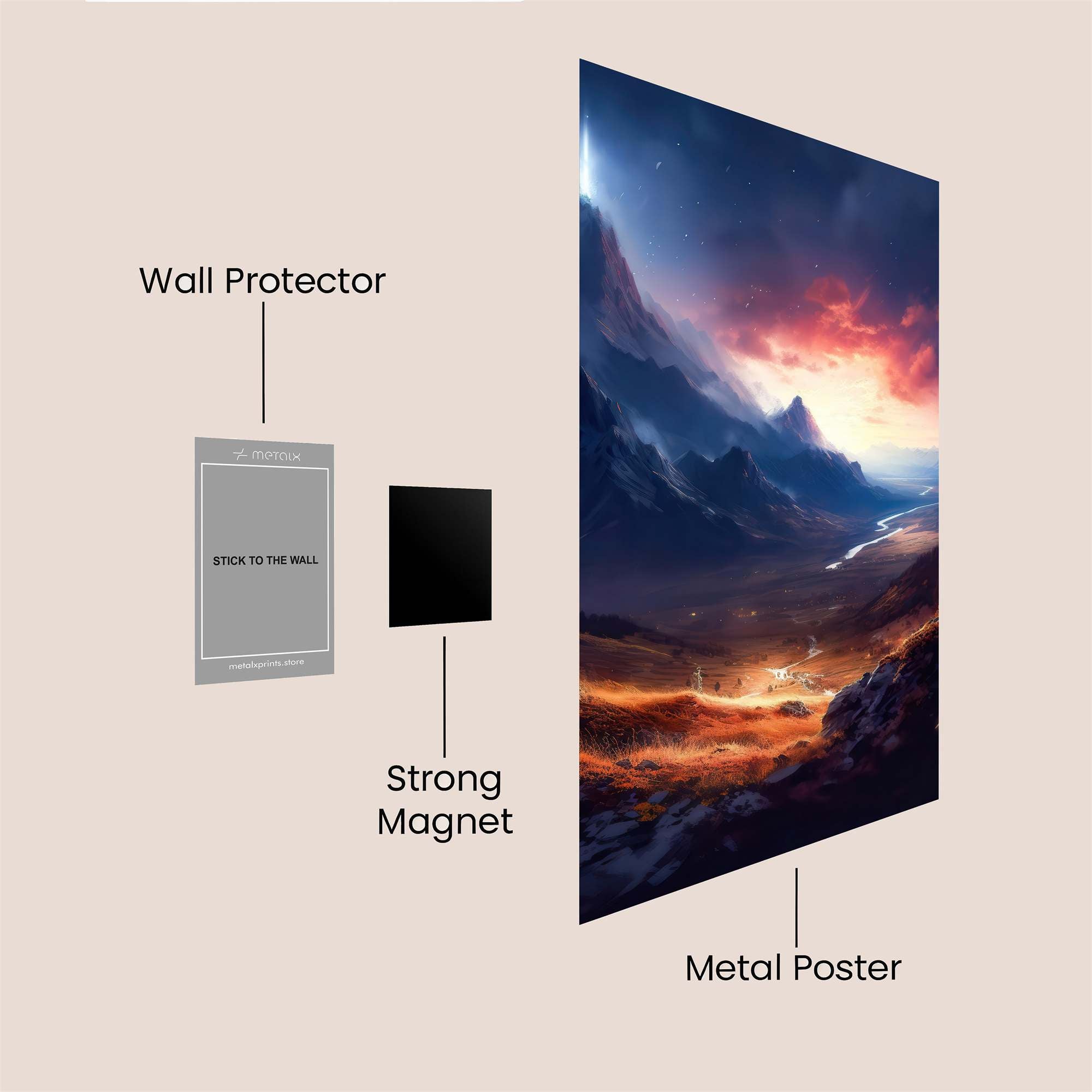 Mountain Majesty Safe Wall Magnetic / M