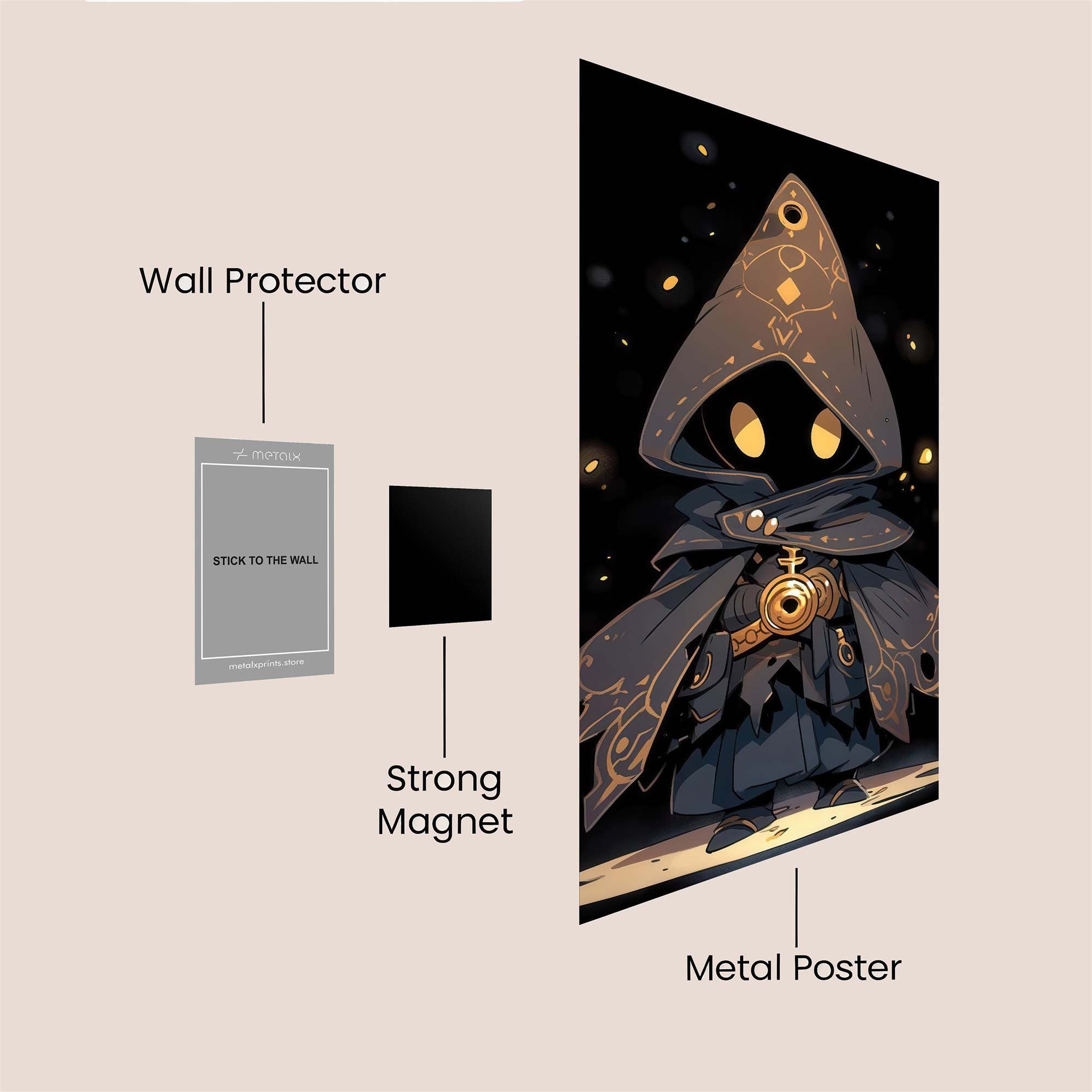 Hooded Enigma Safe Wall Magnetic / M