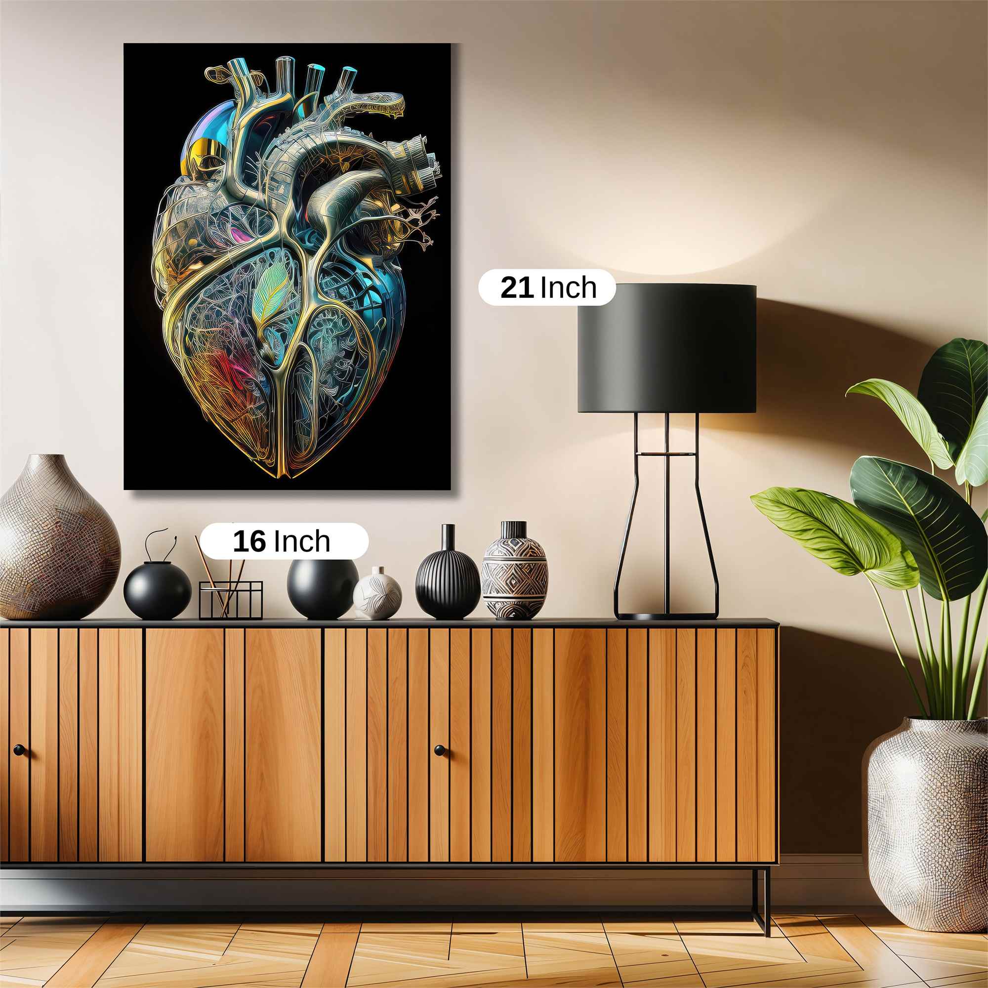 Heart Luminous Safe Wall Magnetic / M