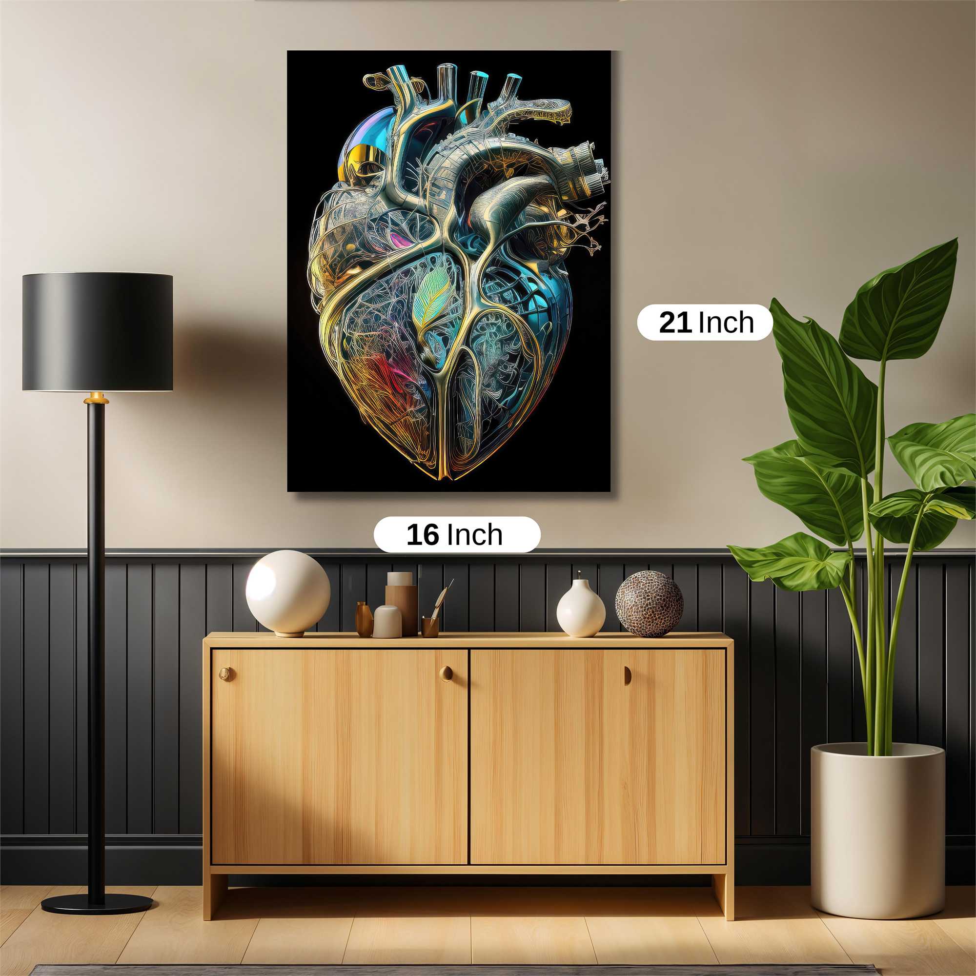 Heart Luminous Safe Wall Magnetic / M