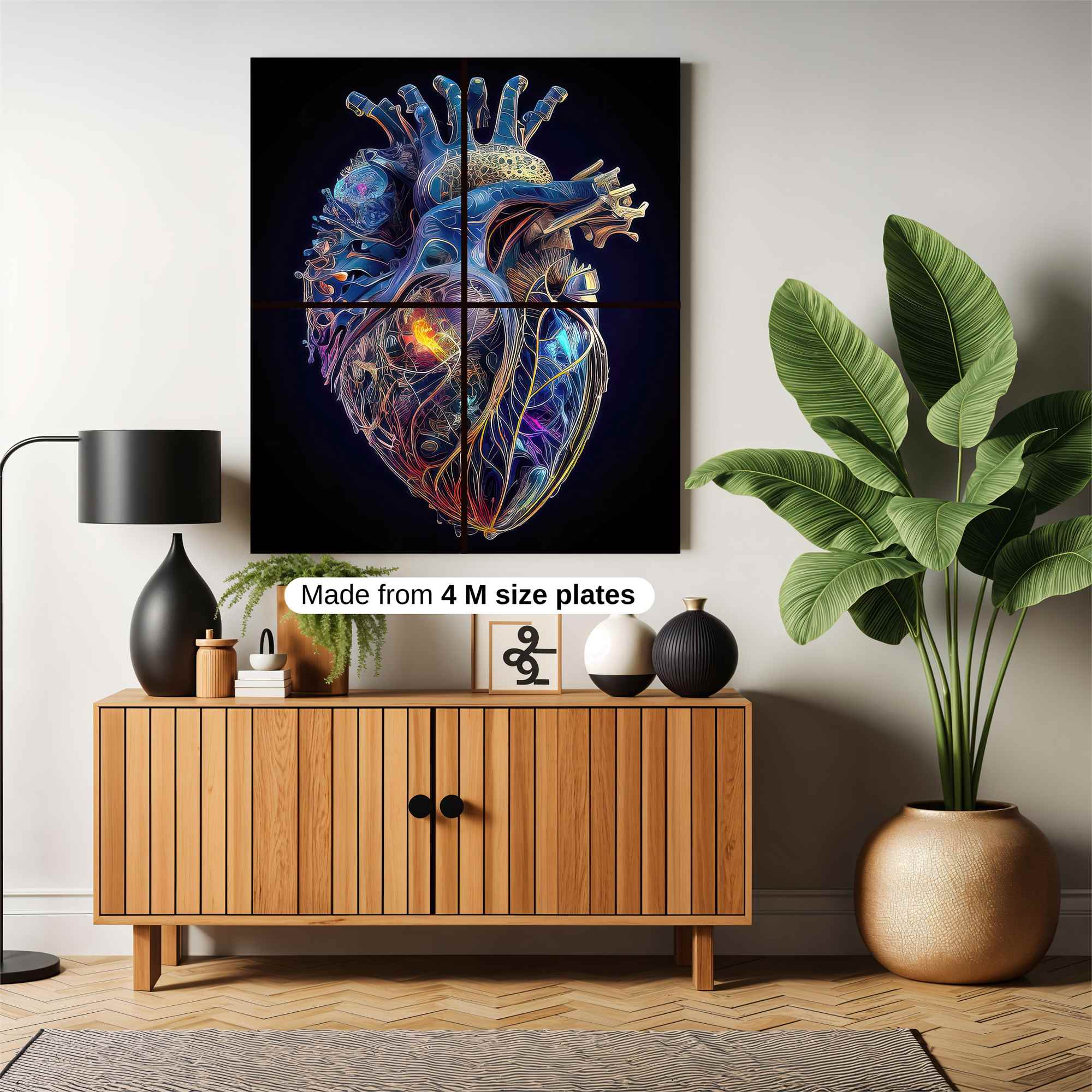 Heart Luminous Safe Wall Magnetic / M