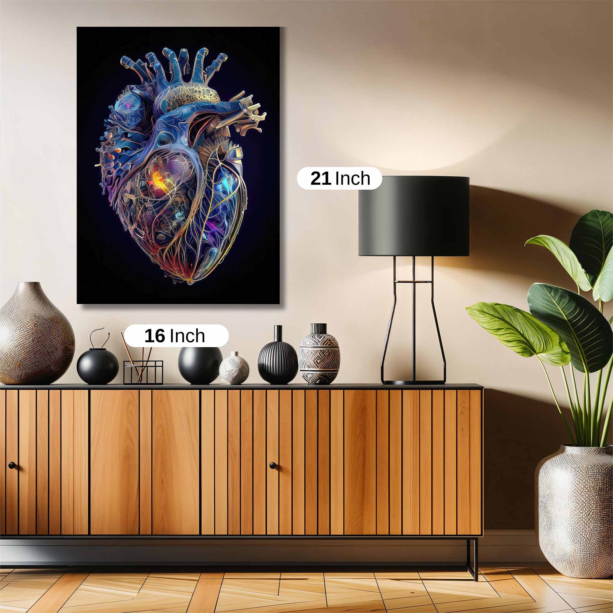 Heart Luminous Safe Wall Magnetic / M
