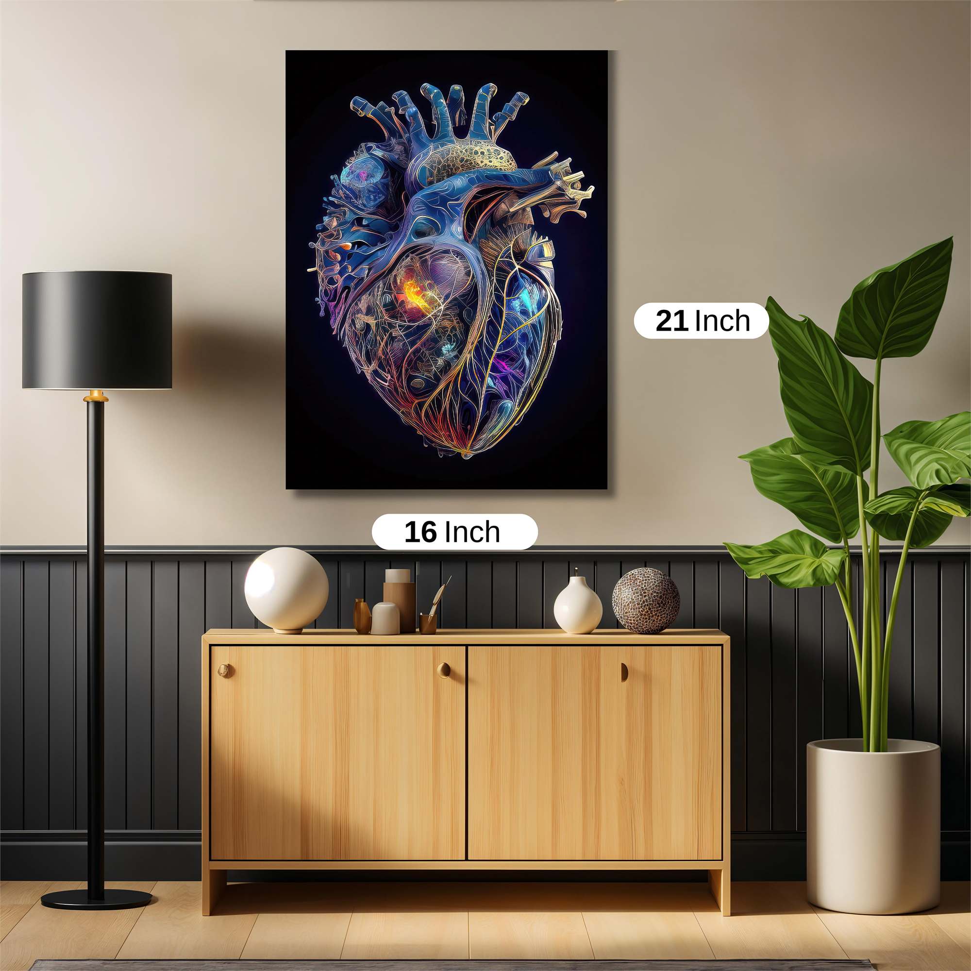 Heart Luminous Safe Wall Magnetic / M