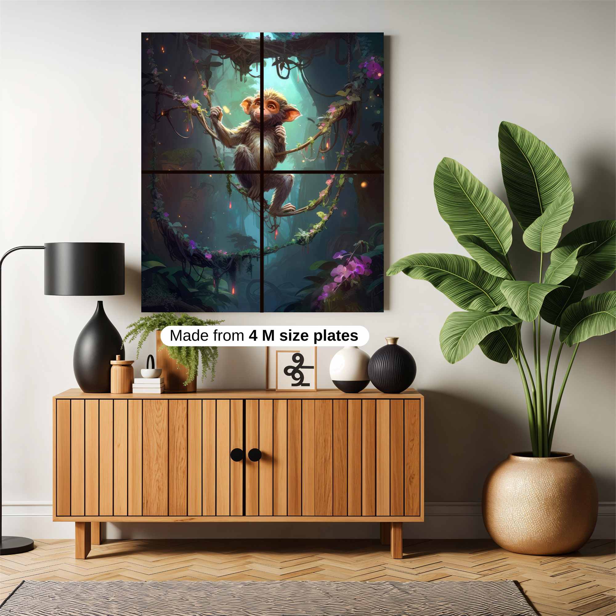 Monkey Enchantment Safe Wall Magnetic / M