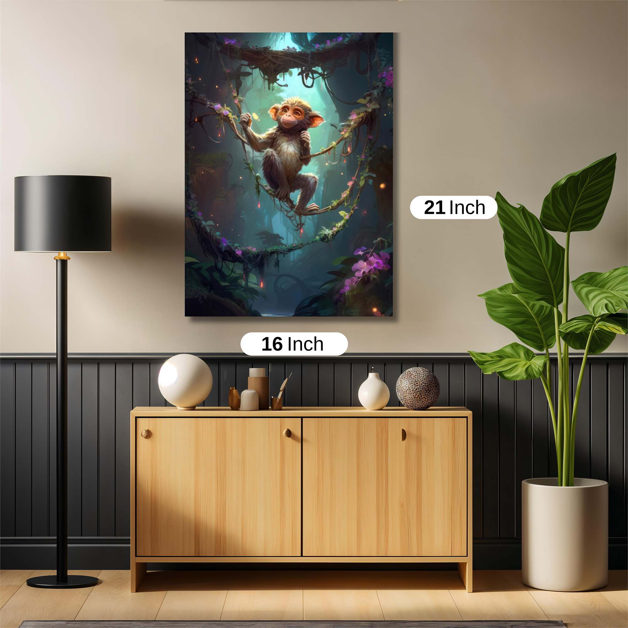 Monkey Enchantment Safe Wall Magnetic / M