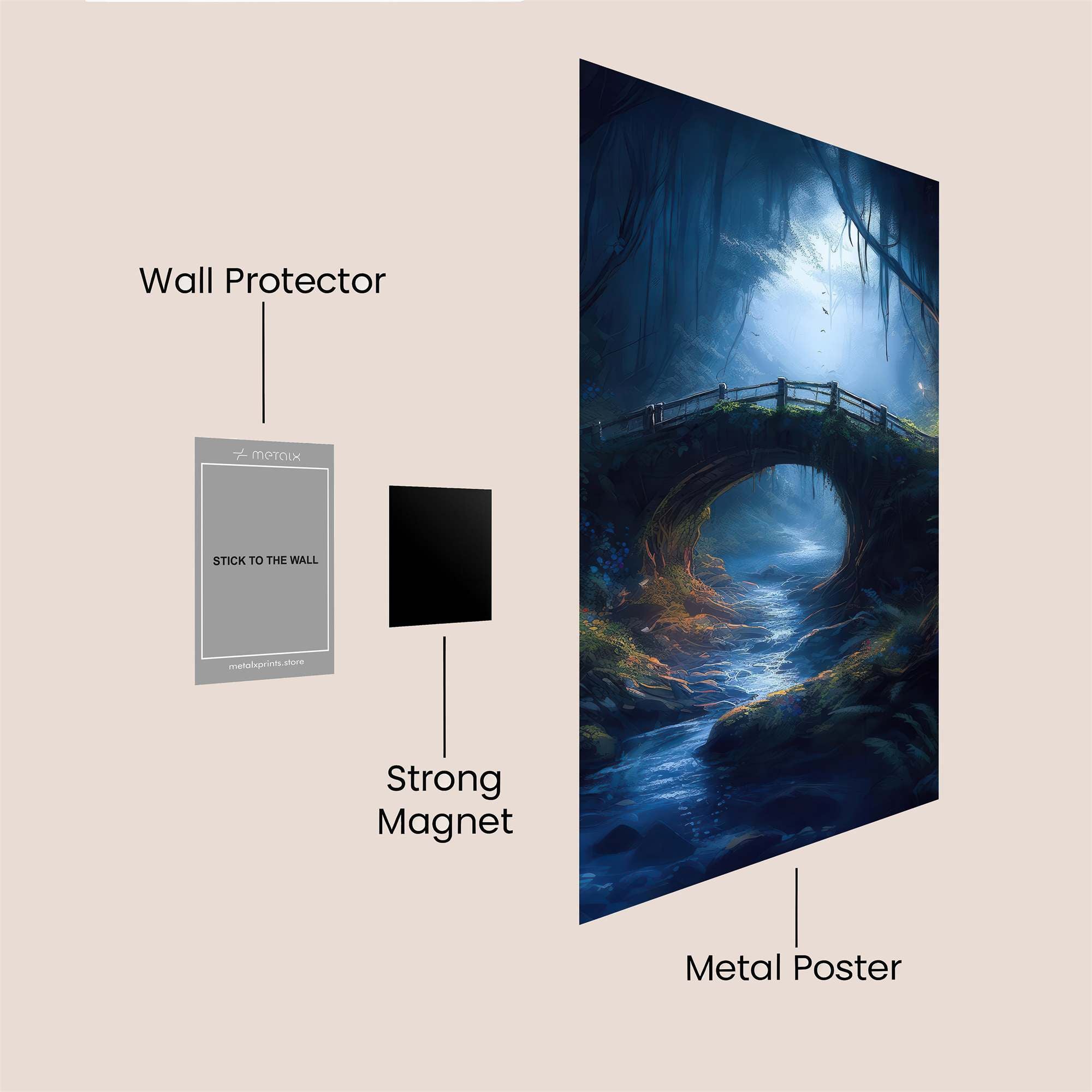 Moonlit Enigma Safe Wall Magnetic / M