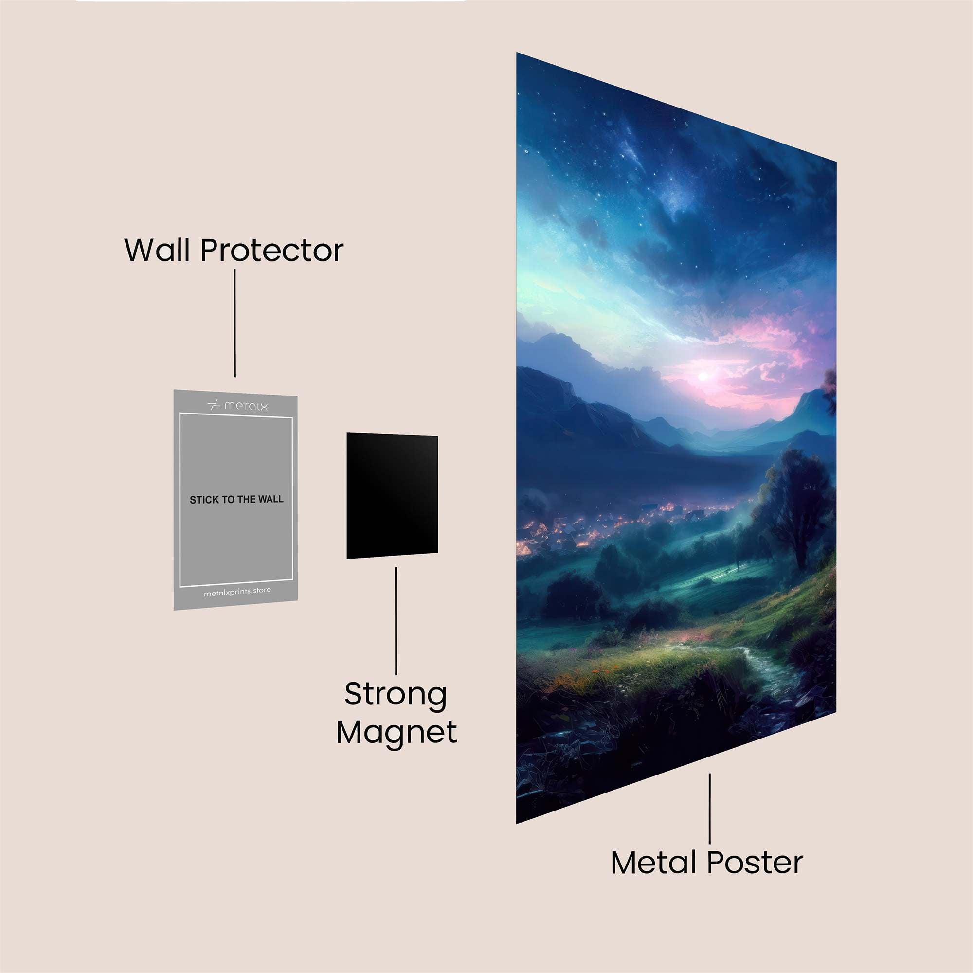 Twilight Serenity Safe Wall Magnetic / M