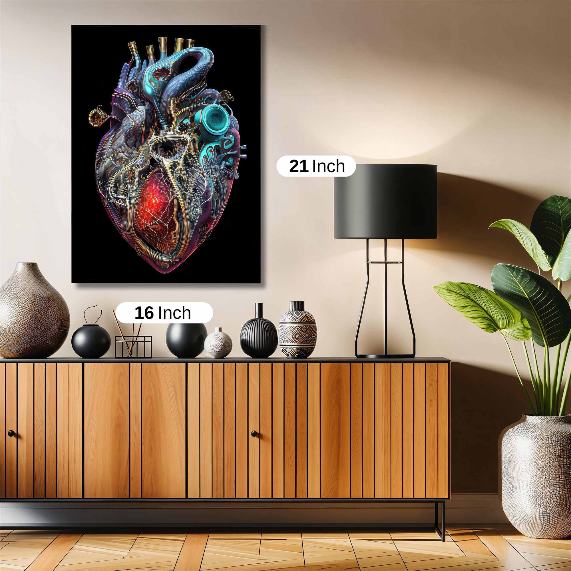 Heart Labyrinth Safe Wall Magnetic / M