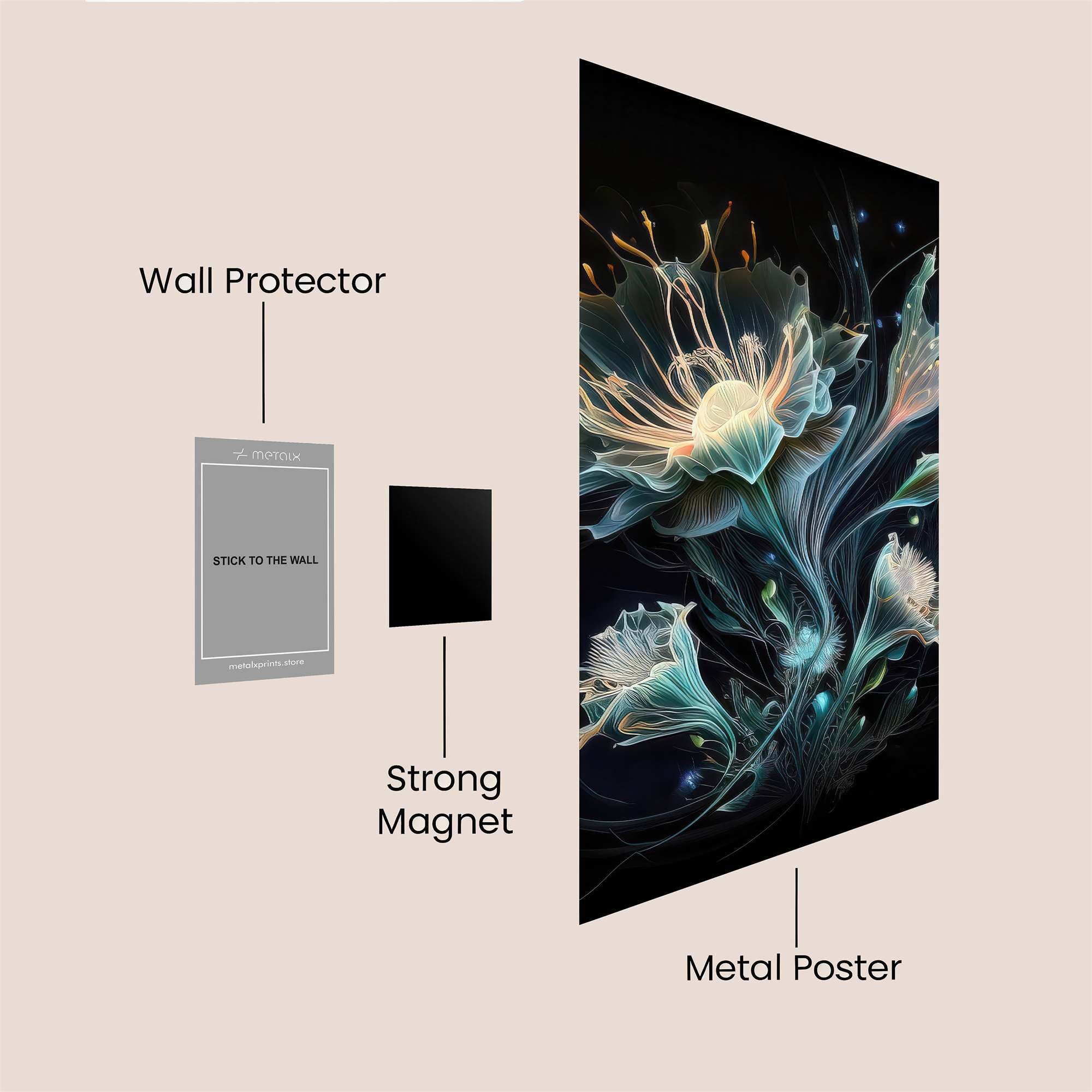 Luminous Bloom Safe Wall Magnetic / M