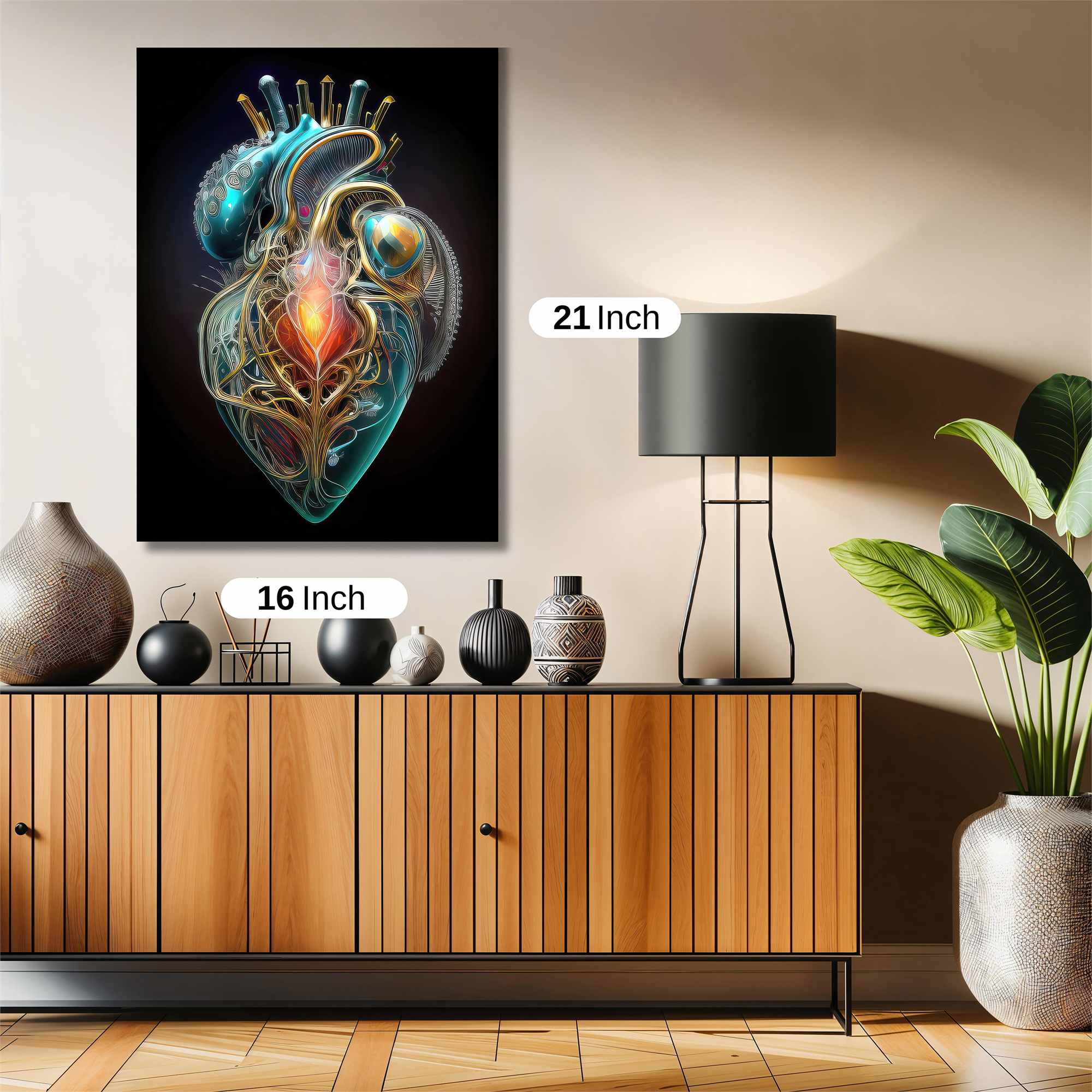 Heart Illumination Safe Wall Magnetic / M