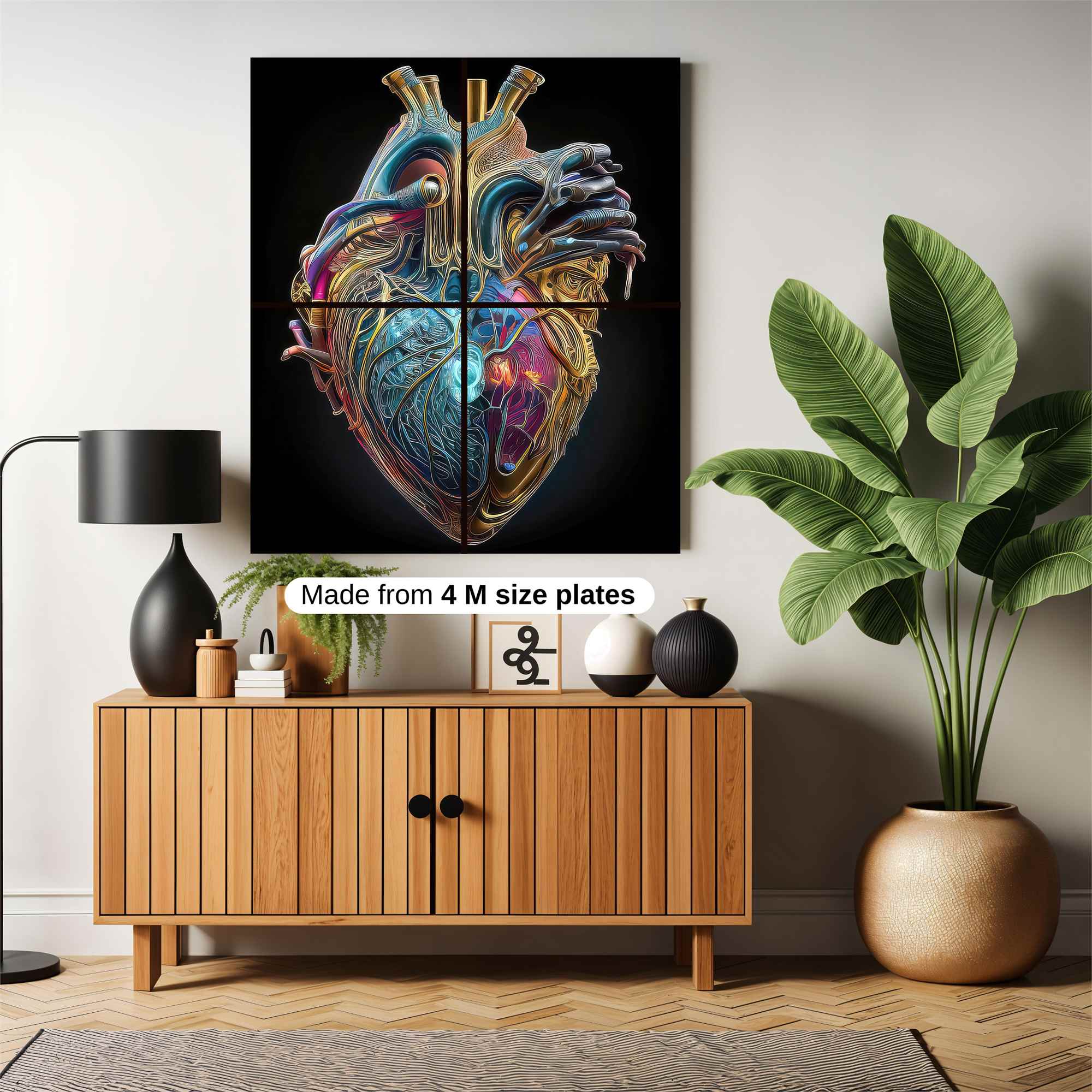 Heart Pulse Safe Wall Magnetic / M