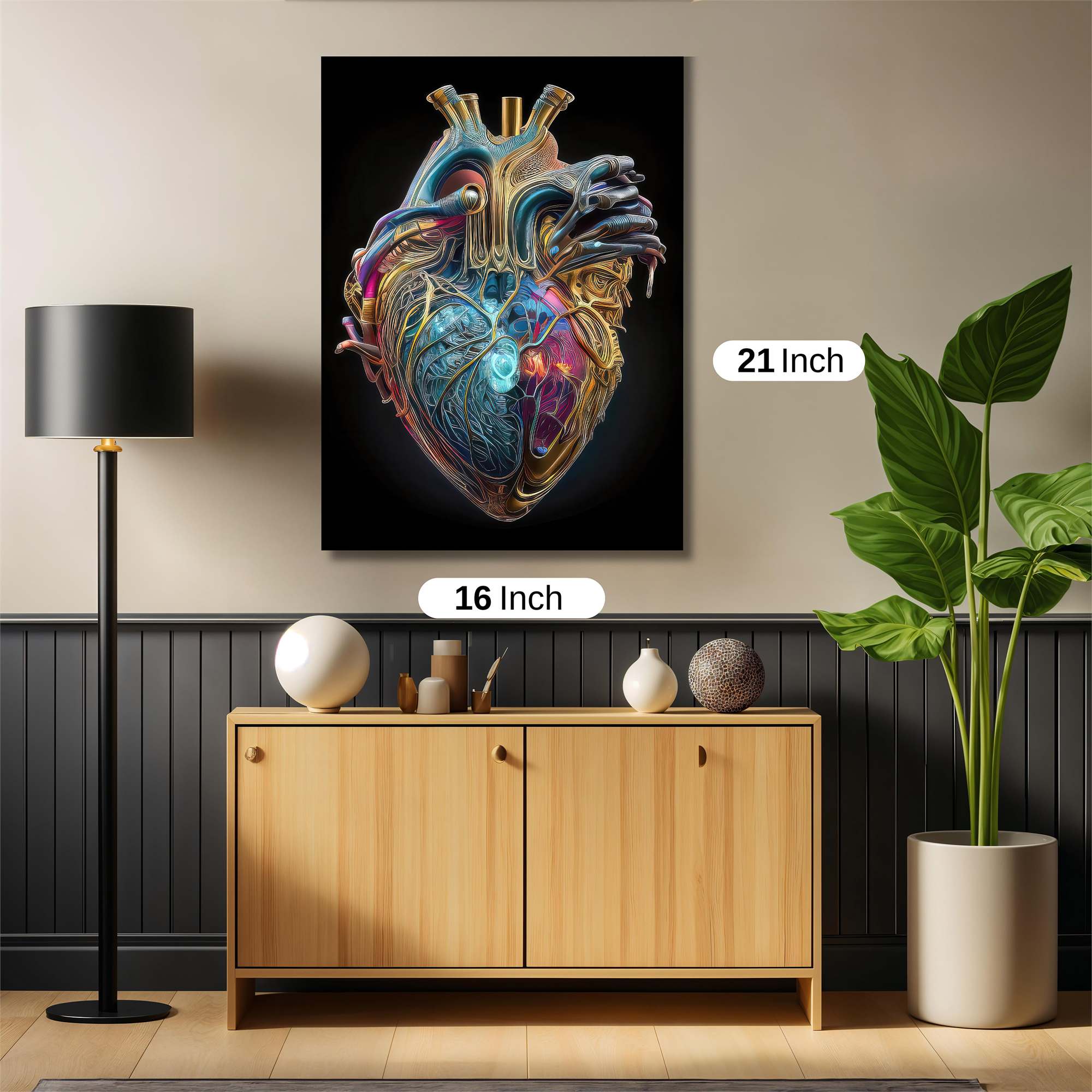 Heart Pulse Safe Wall Magnetic / M