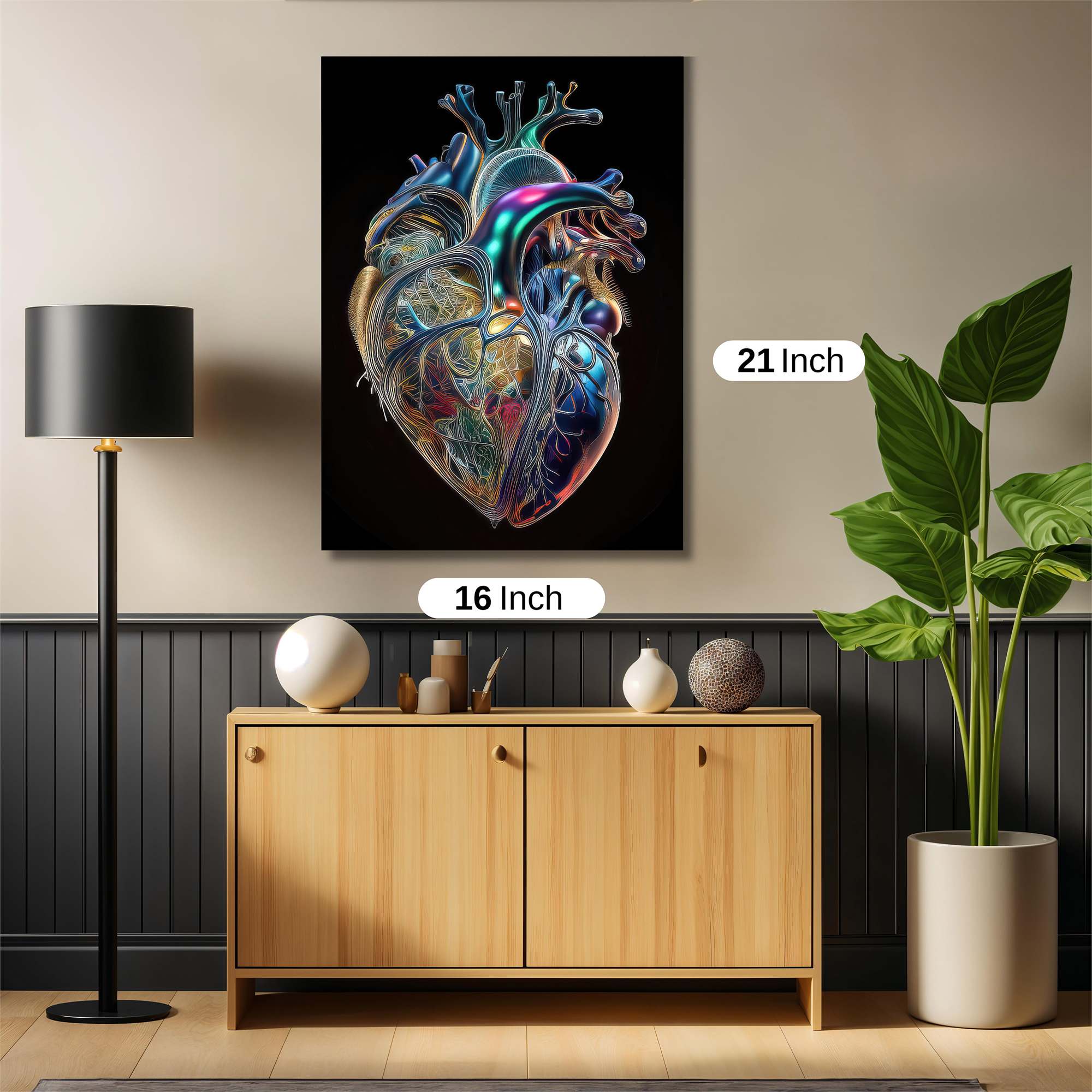 Heart Radiance Safe Wall Magnetic / M