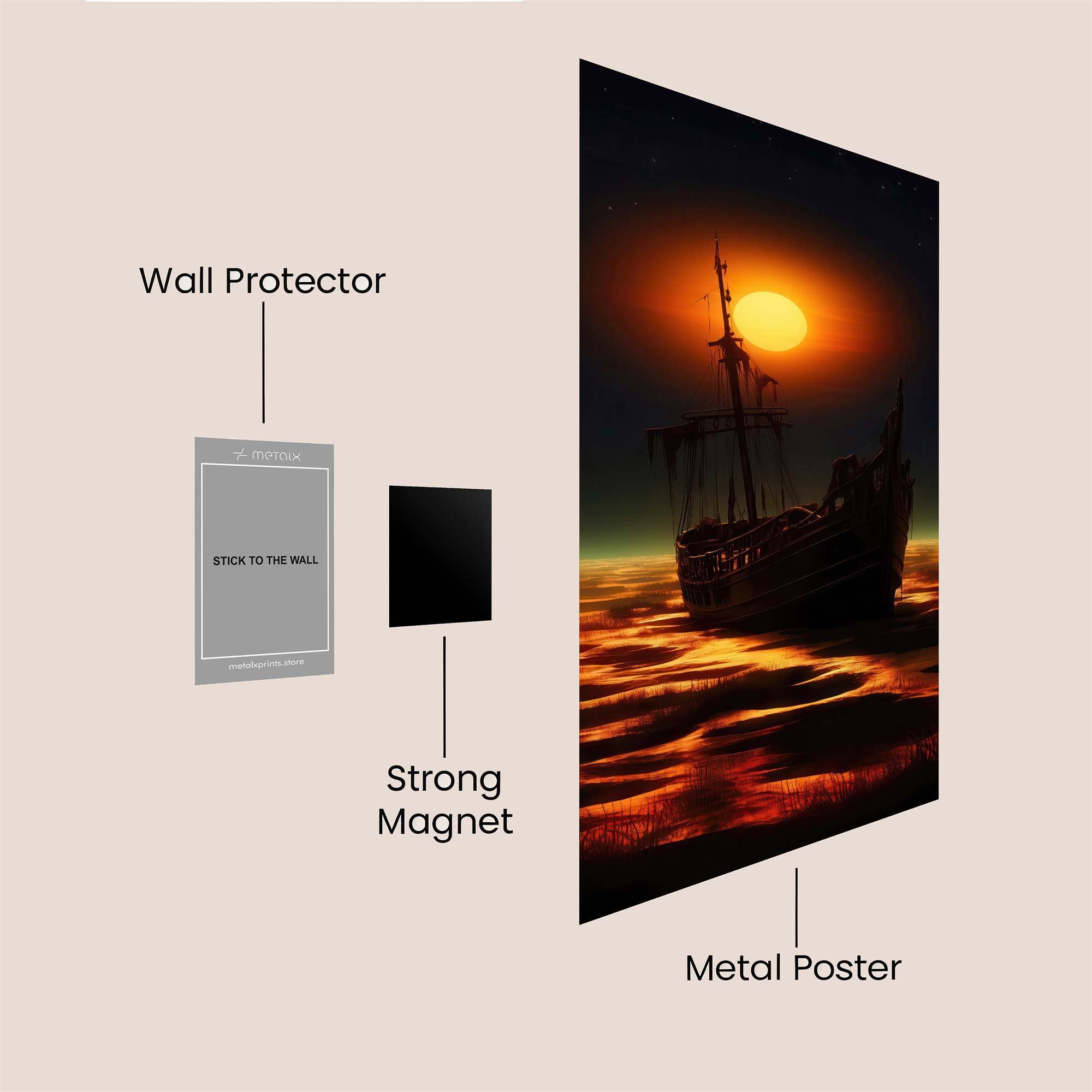 Ghostly Voyage Safe Wall Magnetic / M