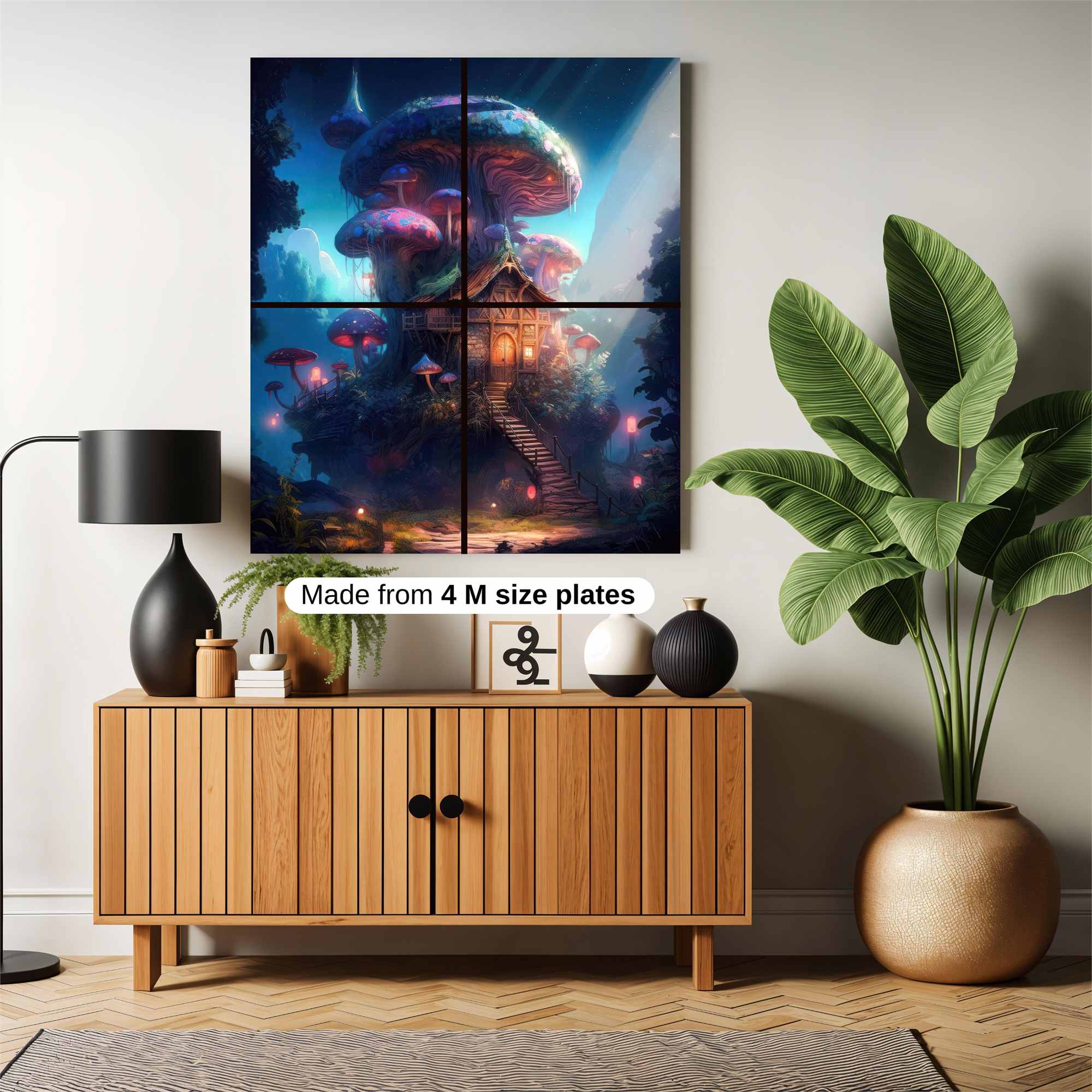 MushroomWhimsy Safe Wall Magnetic / M
