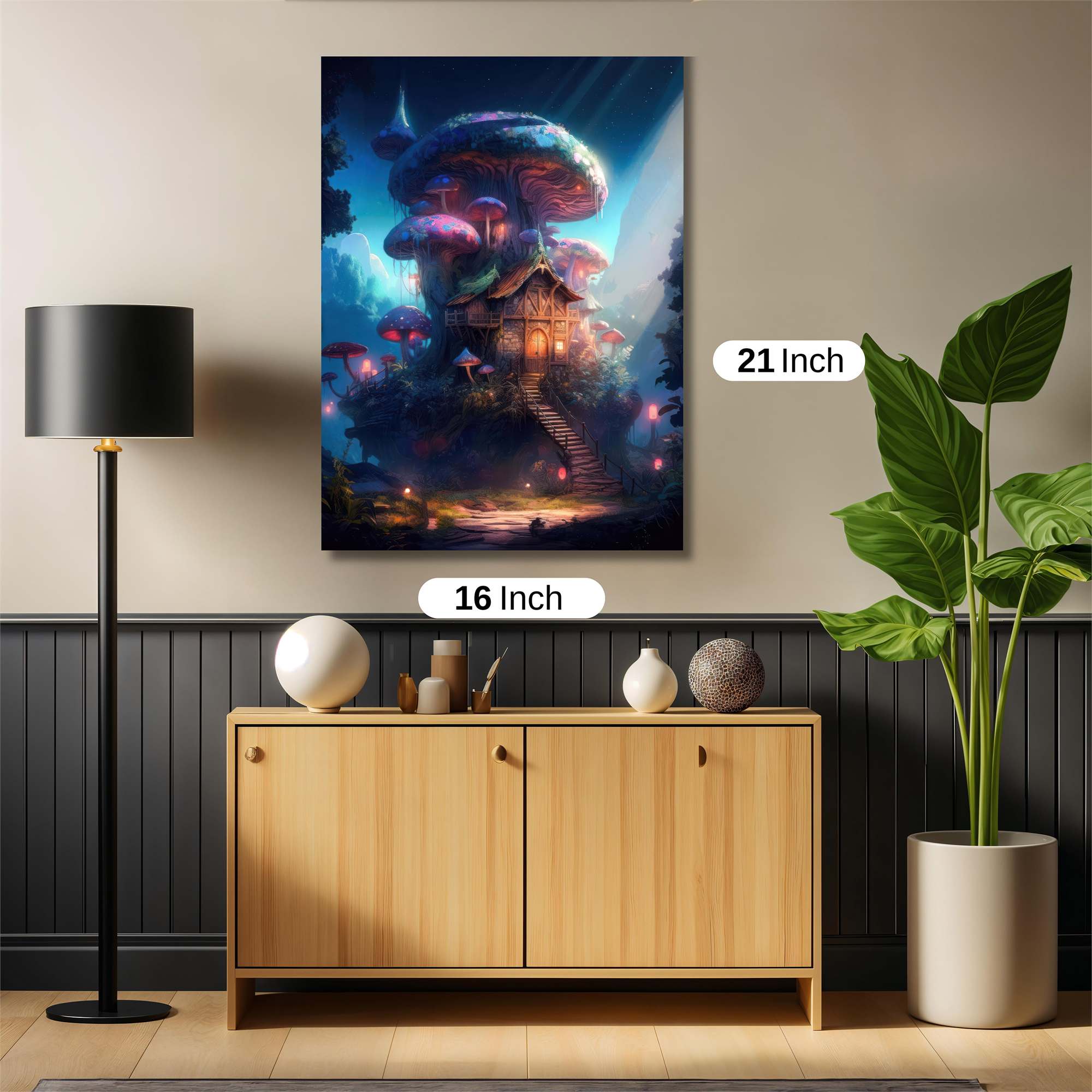 MushroomWhimsy Safe Wall Magnetic / M