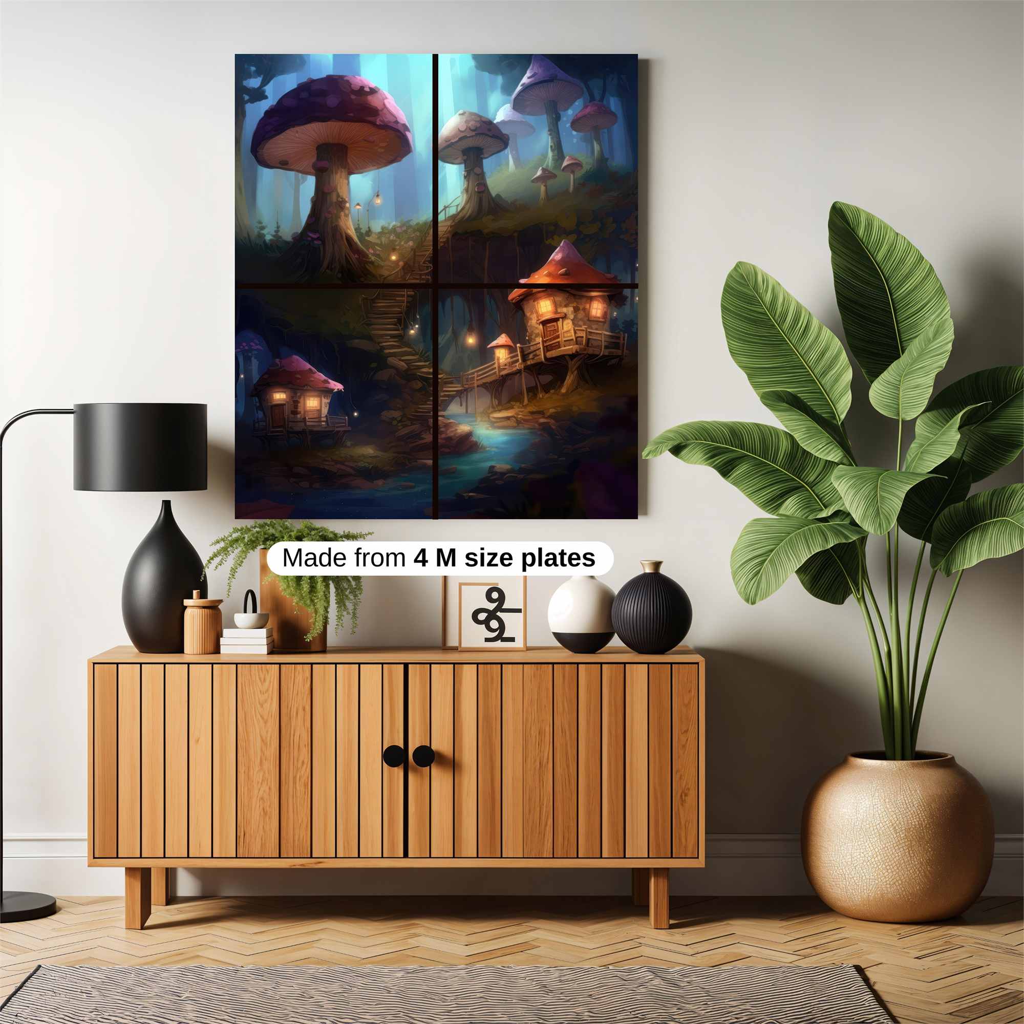 MushroomWhimsy Safe Wall Magnetic / M
