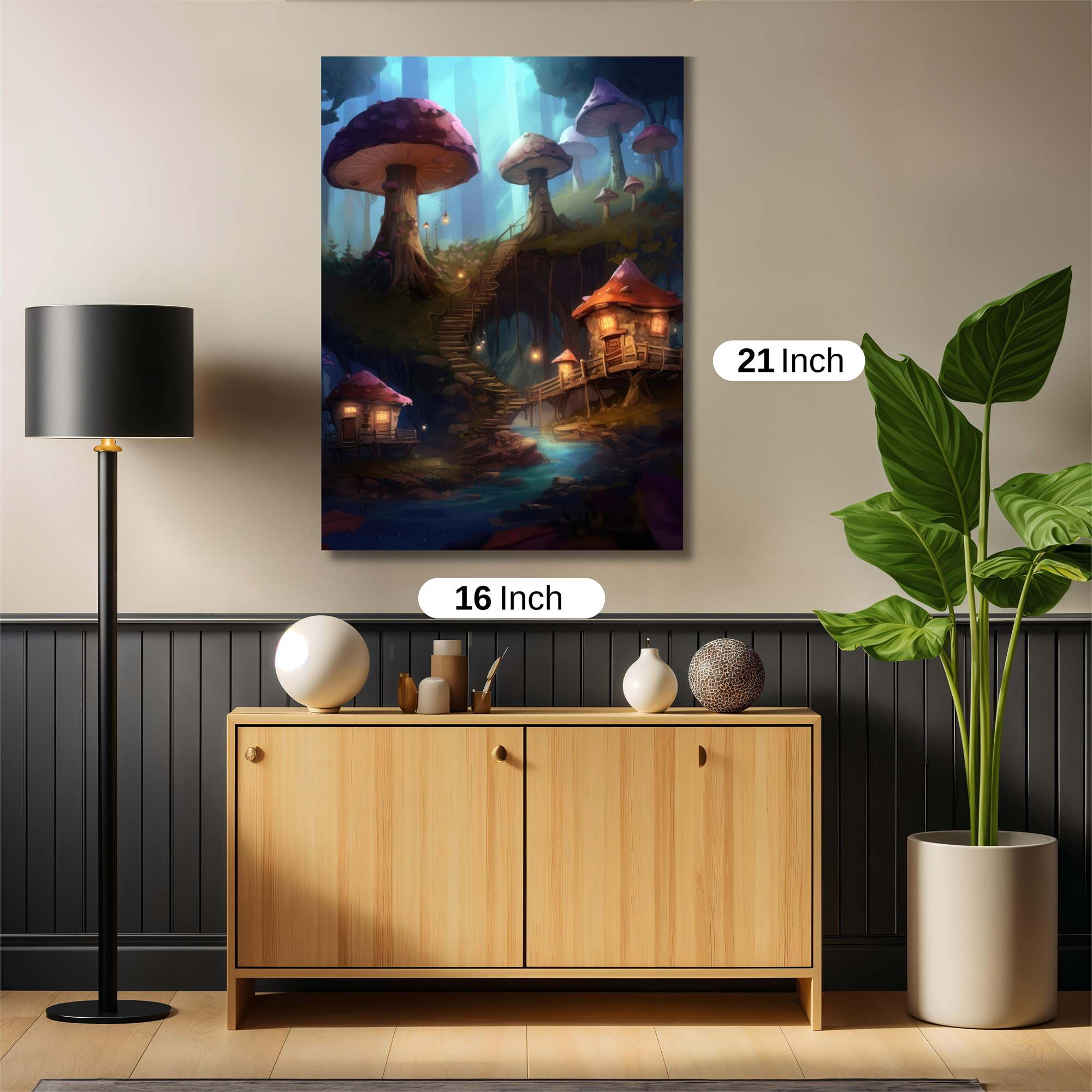 MushroomWhimsy Safe Wall Magnetic / M