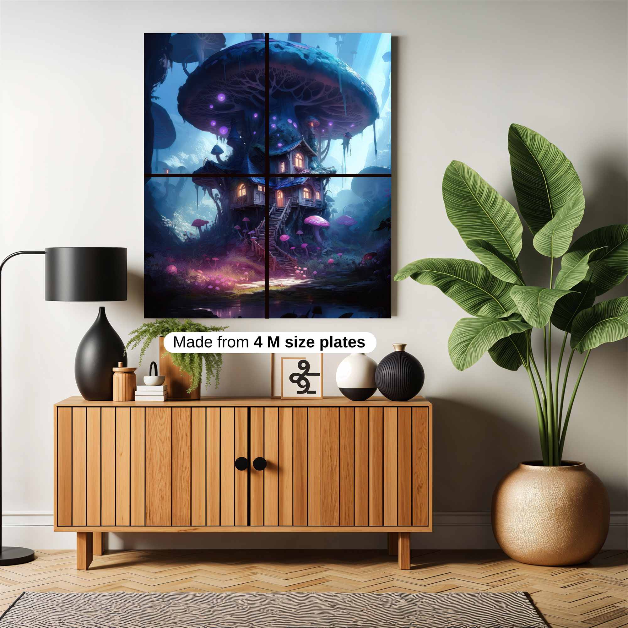 MushroomWhimsy Safe Wall Magnetic / M